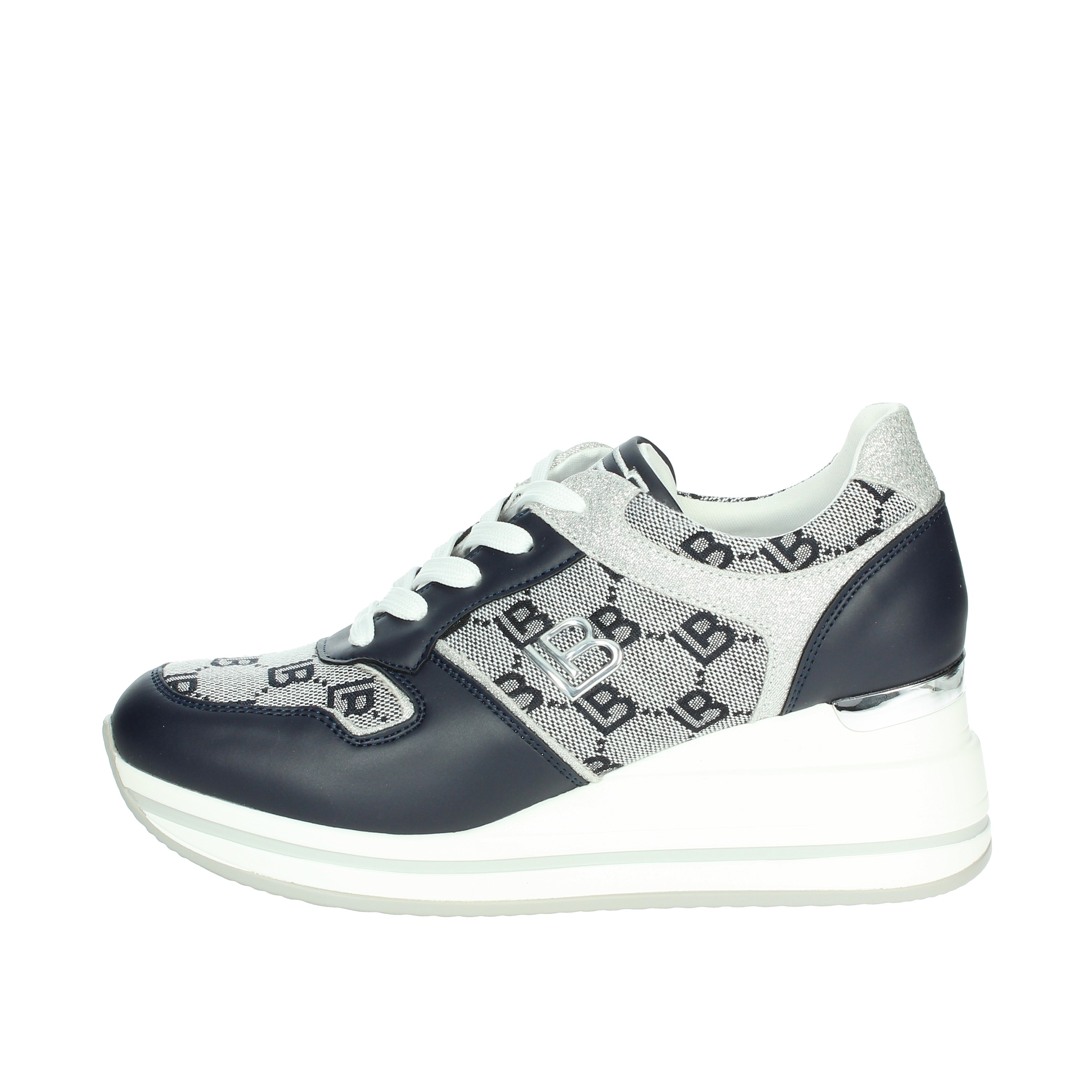 SNEAKERS BASSA 8427 BIANCO/BLU