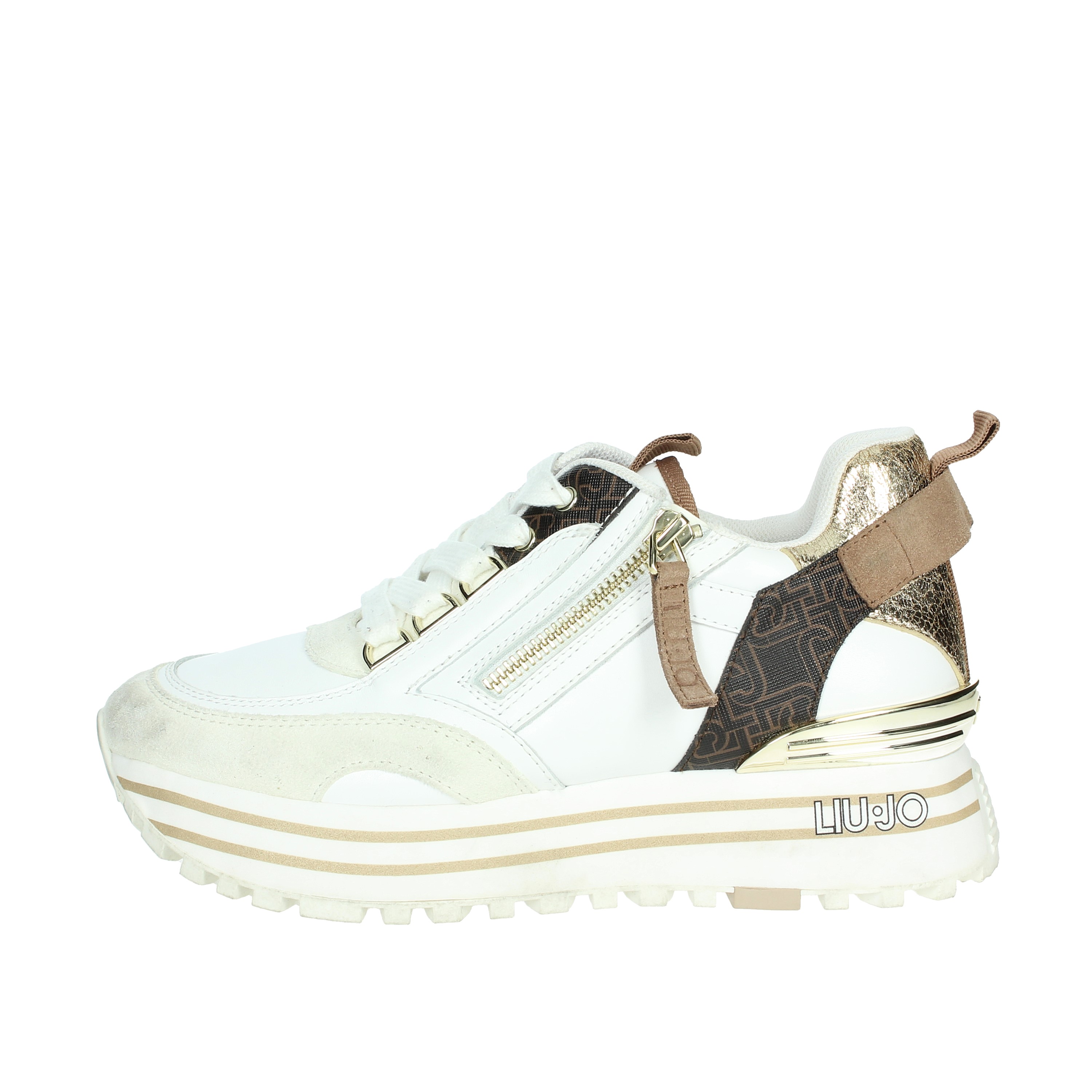 SNEAKERS BASSA BA4057 PX454 BIANCO/MARRONE