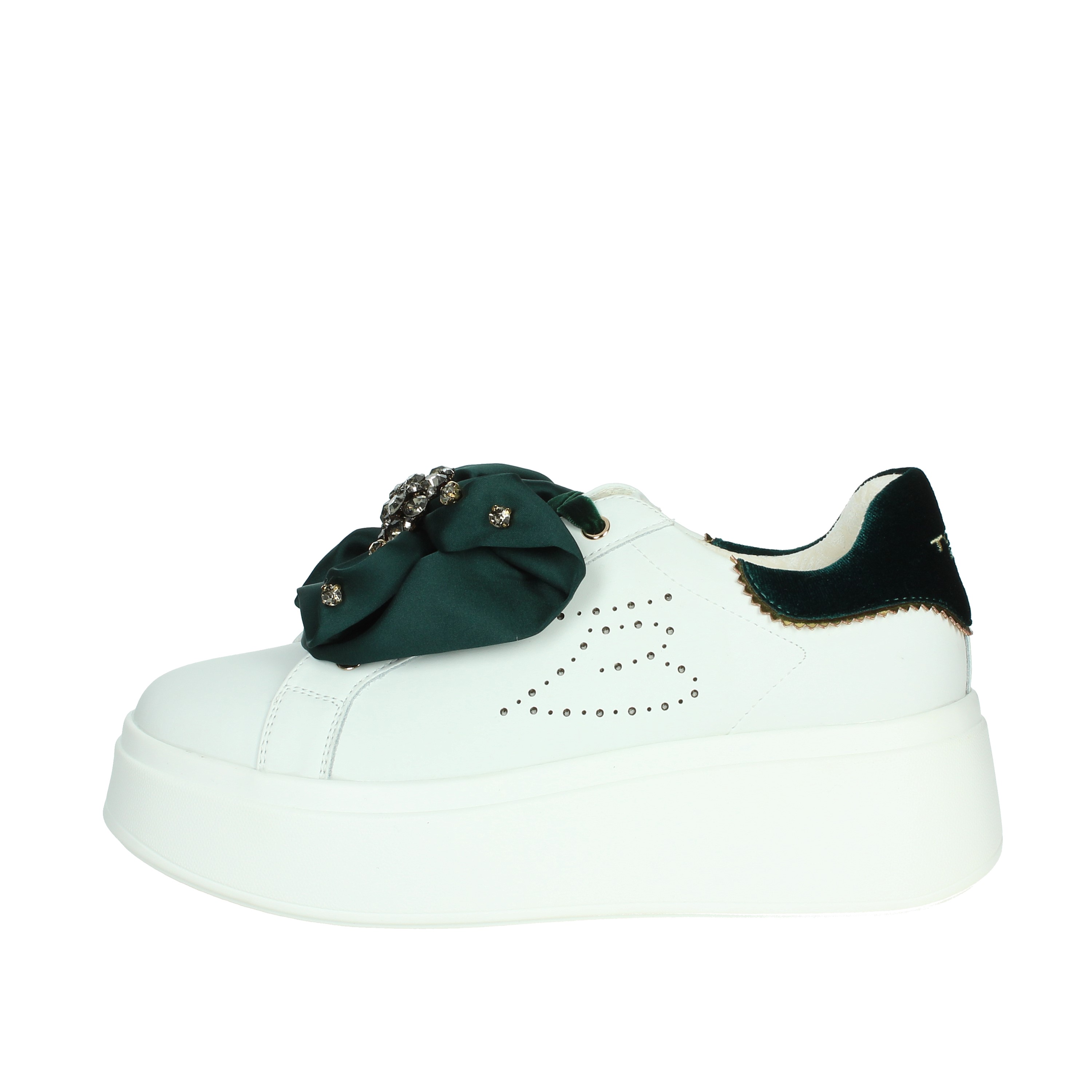 SNEAKERS BASSA SF2402S030 BIANCO/VERDE