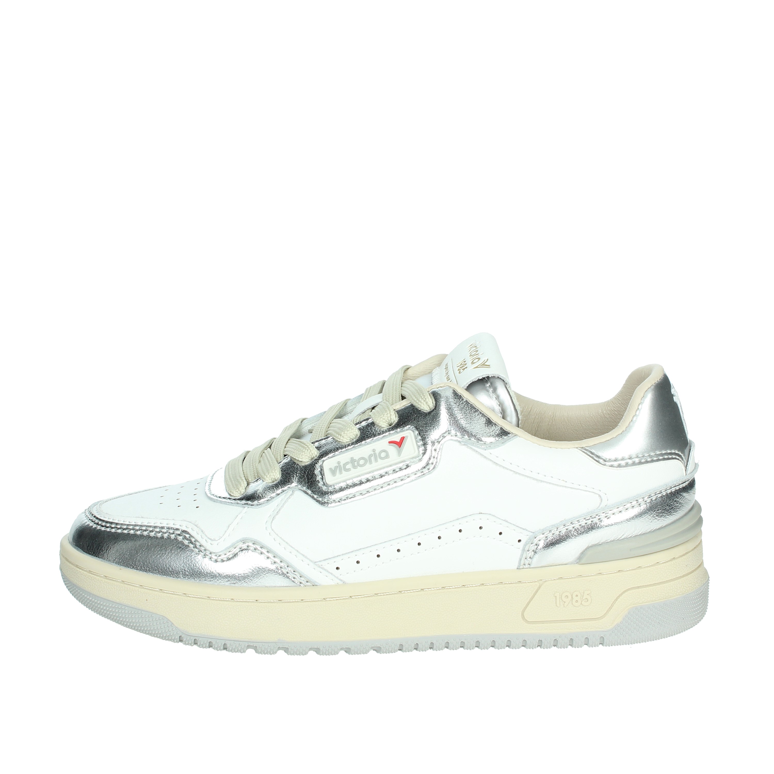 SNEAKERS BASSA 8800121 BIANCO/ARGENTO