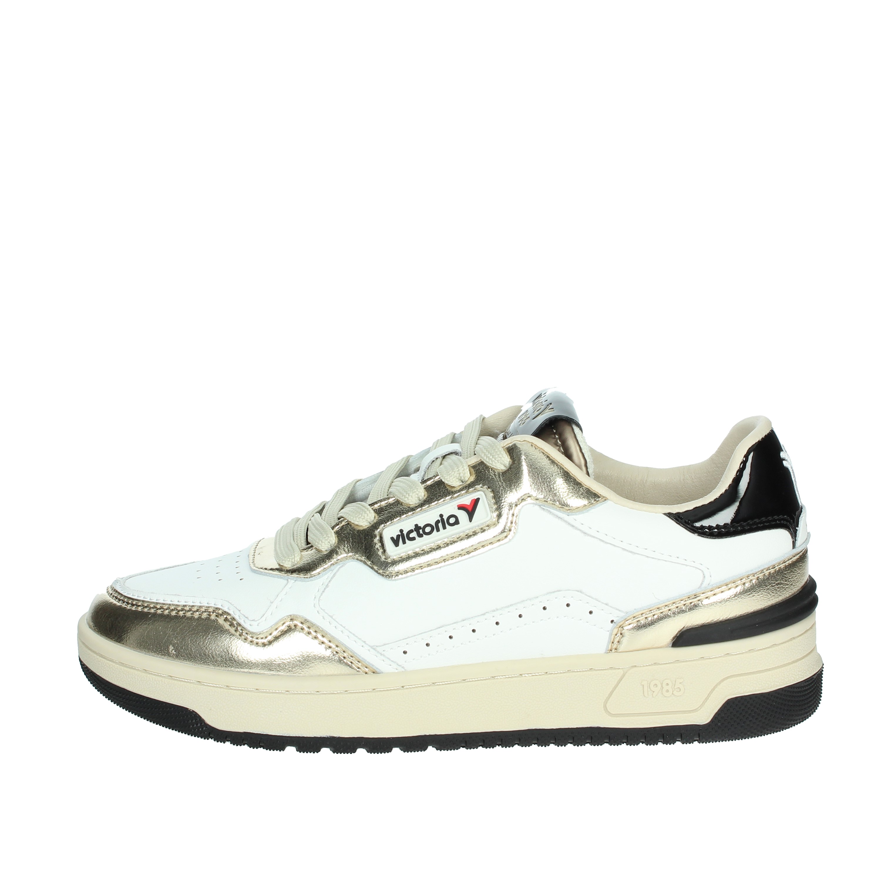 SNEAKERS BASSA 8800121 BIANCO/ORO