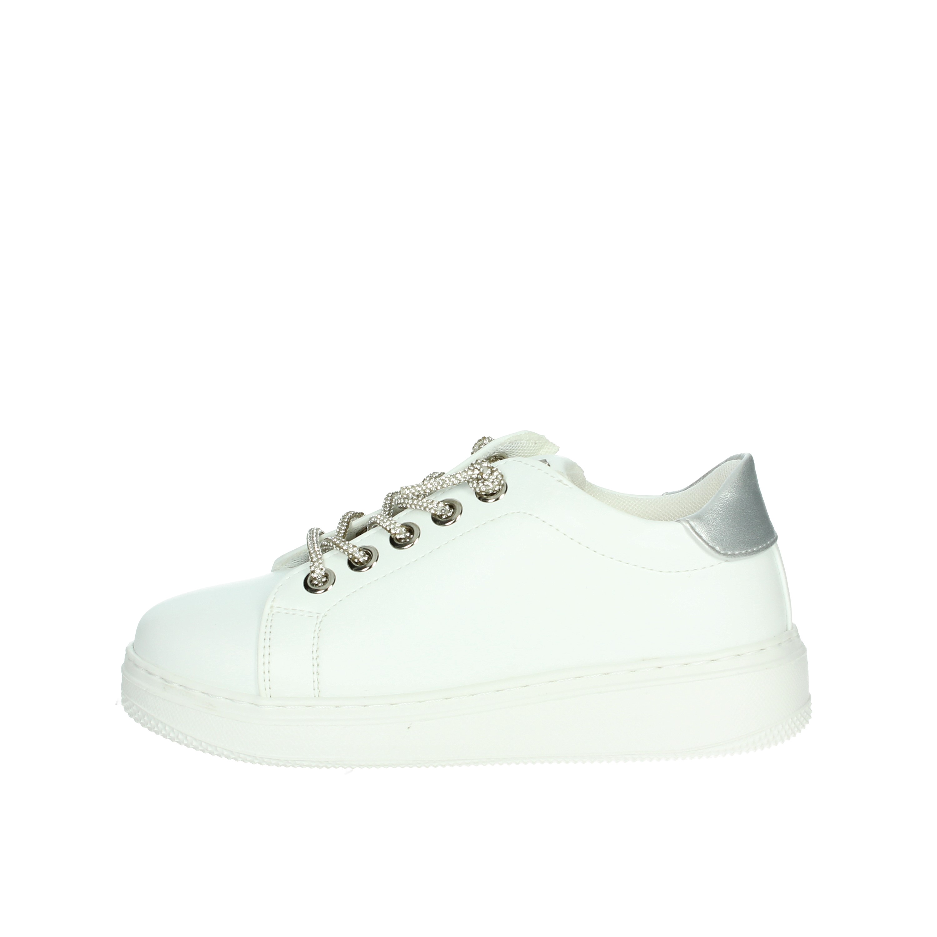 SNEAKERS BASSA AG-16536 BIANCO/ARGENTO