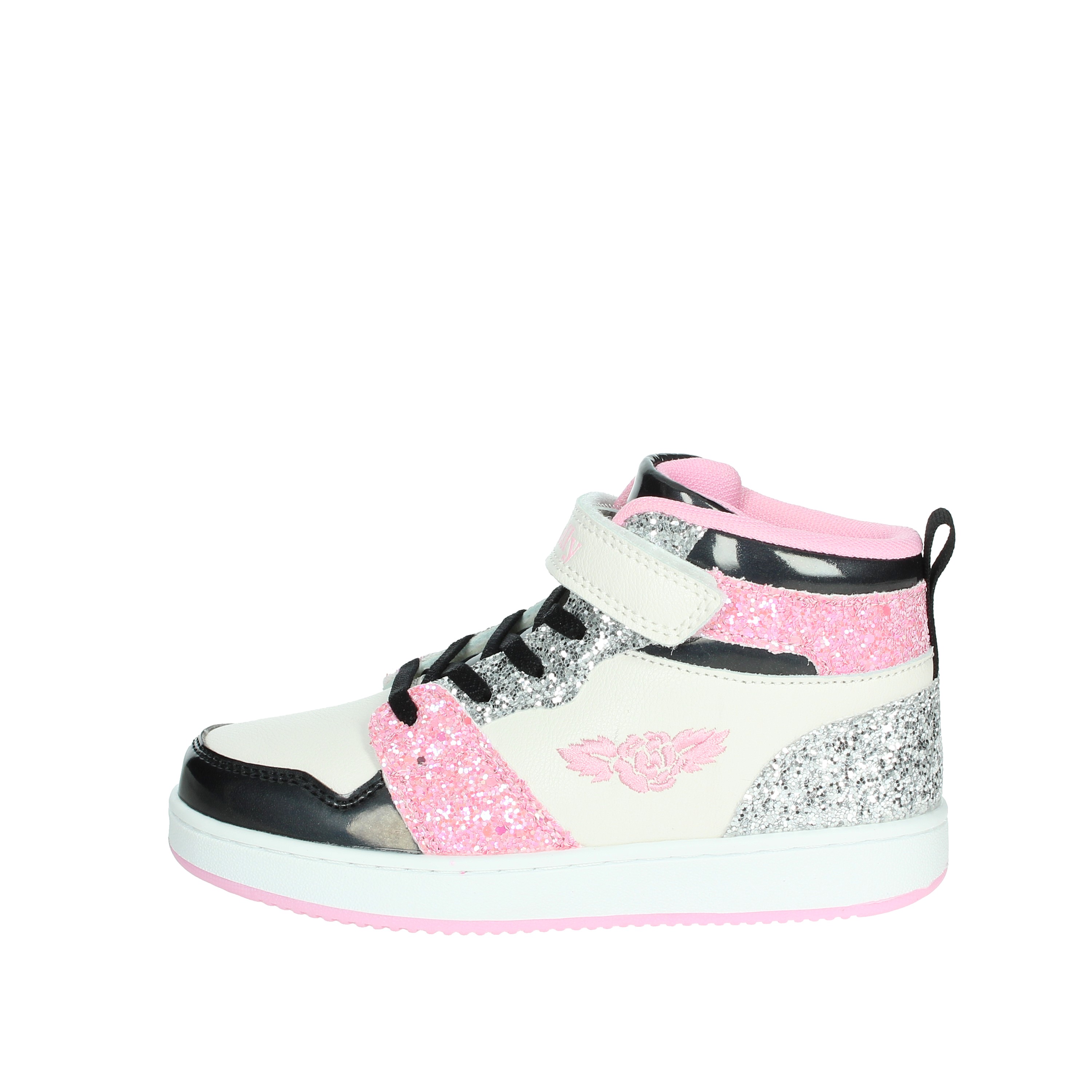 SNEAKERS ALTA LKAA4416 BIANCO/NERO/ROSA