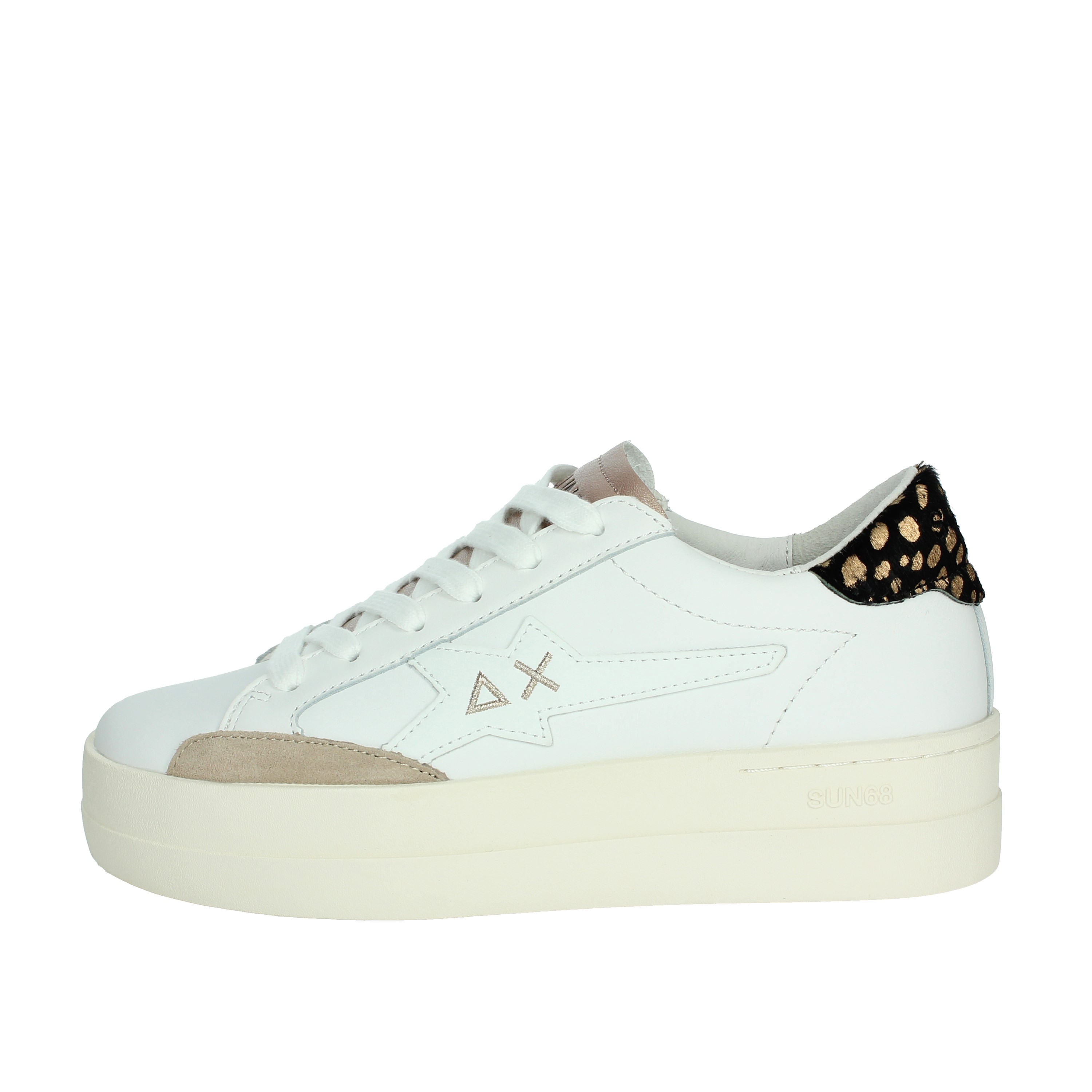 SNEAKERS BASSA Z44223 BIANCO/ORO