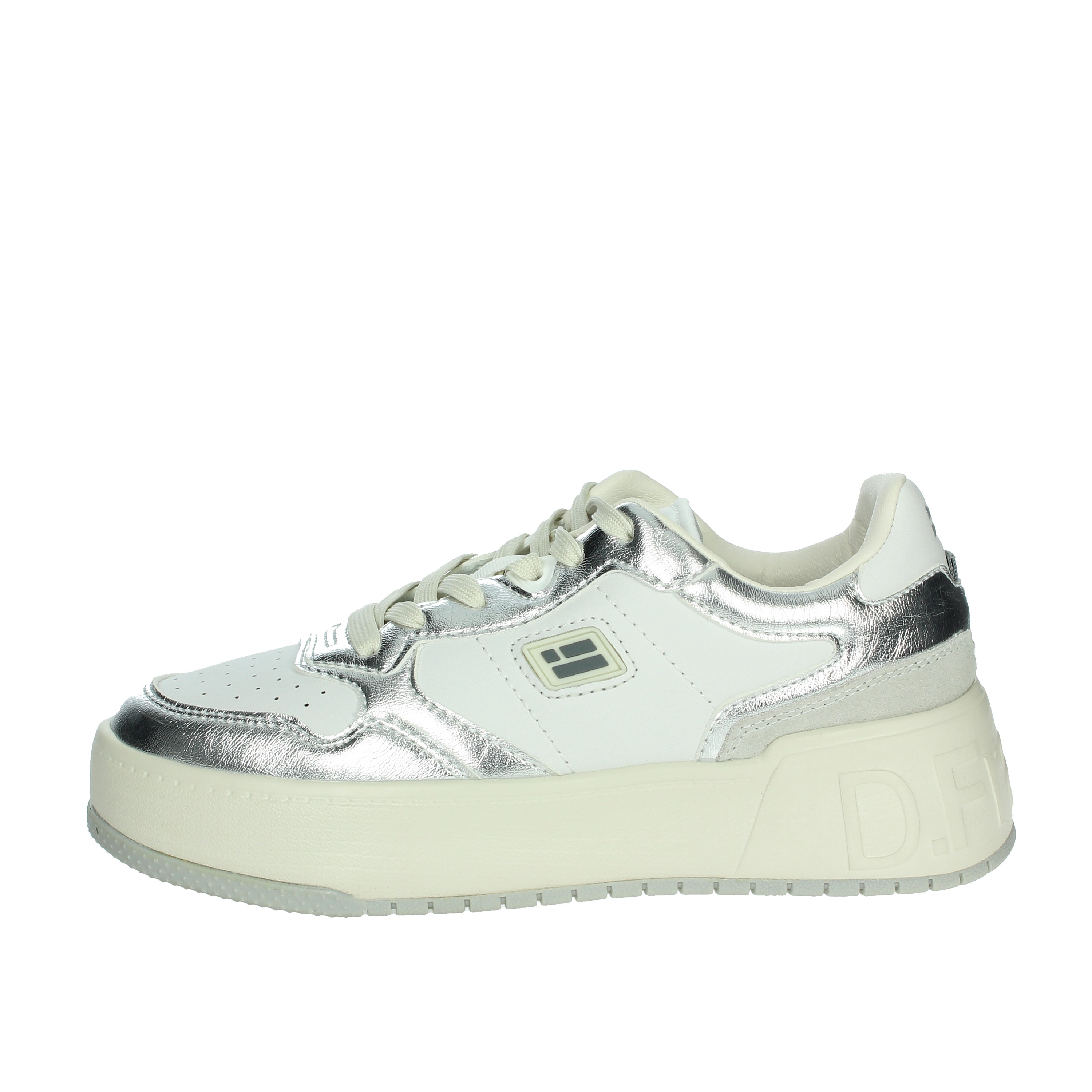 SNEAKERS BASSA DFSH321088 BIANCO/ARGENTO