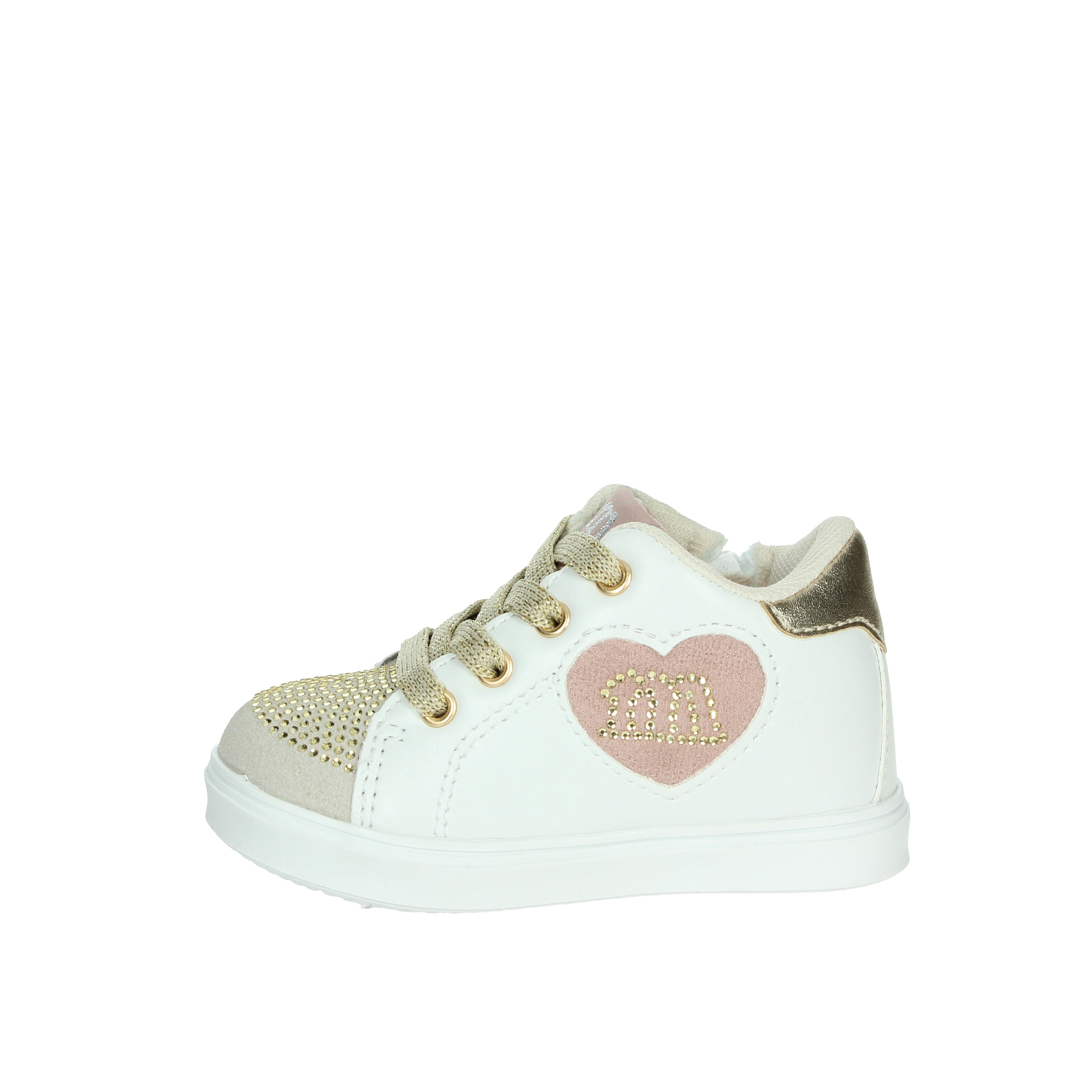 SNEAKERS BASSA M2504 BIANCO/ORO