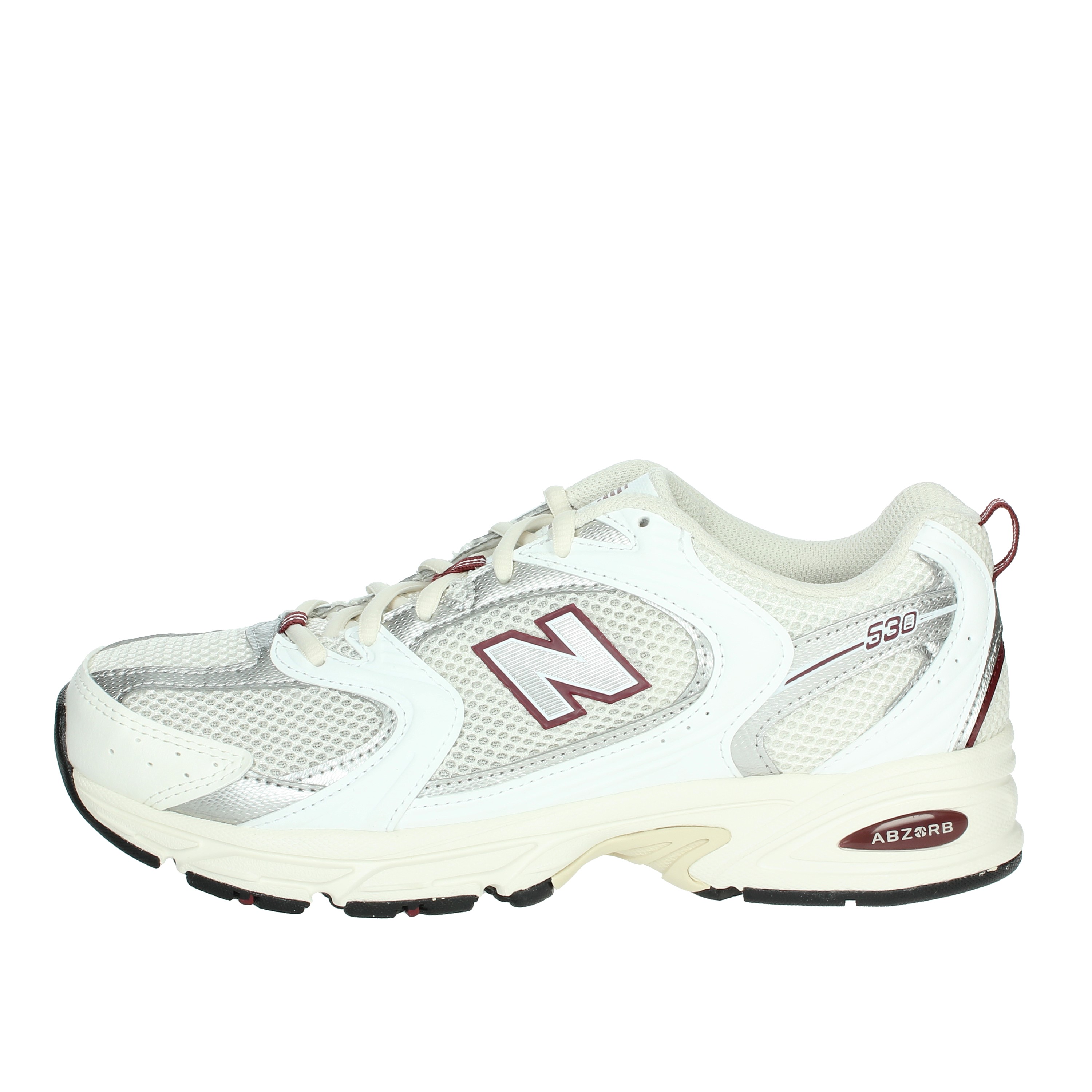 SNEAKERS BASSA MR530SZ BIANCO/BORDEAUX