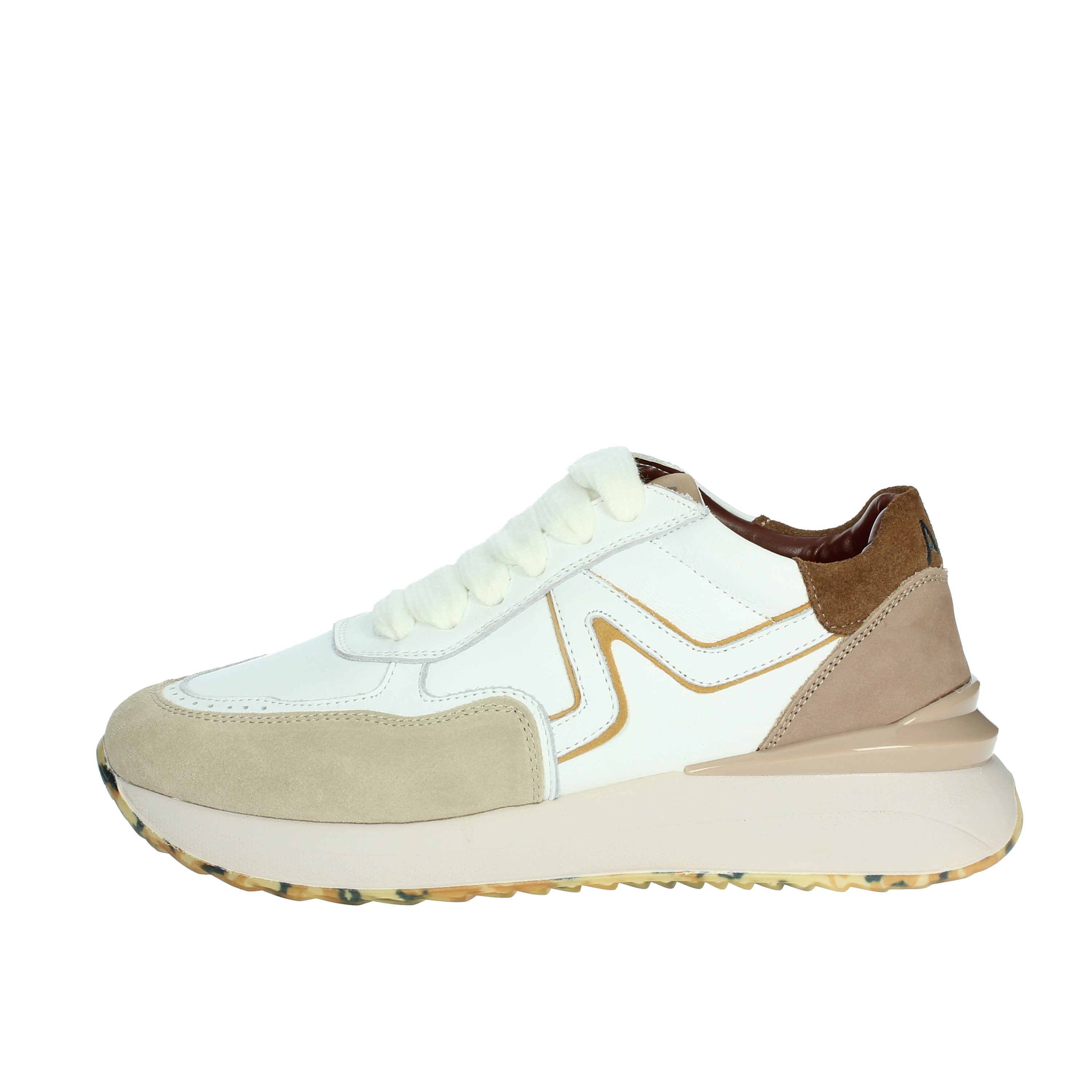 SNEAKERS BASSA AC-051 BIANCO/BEIGE