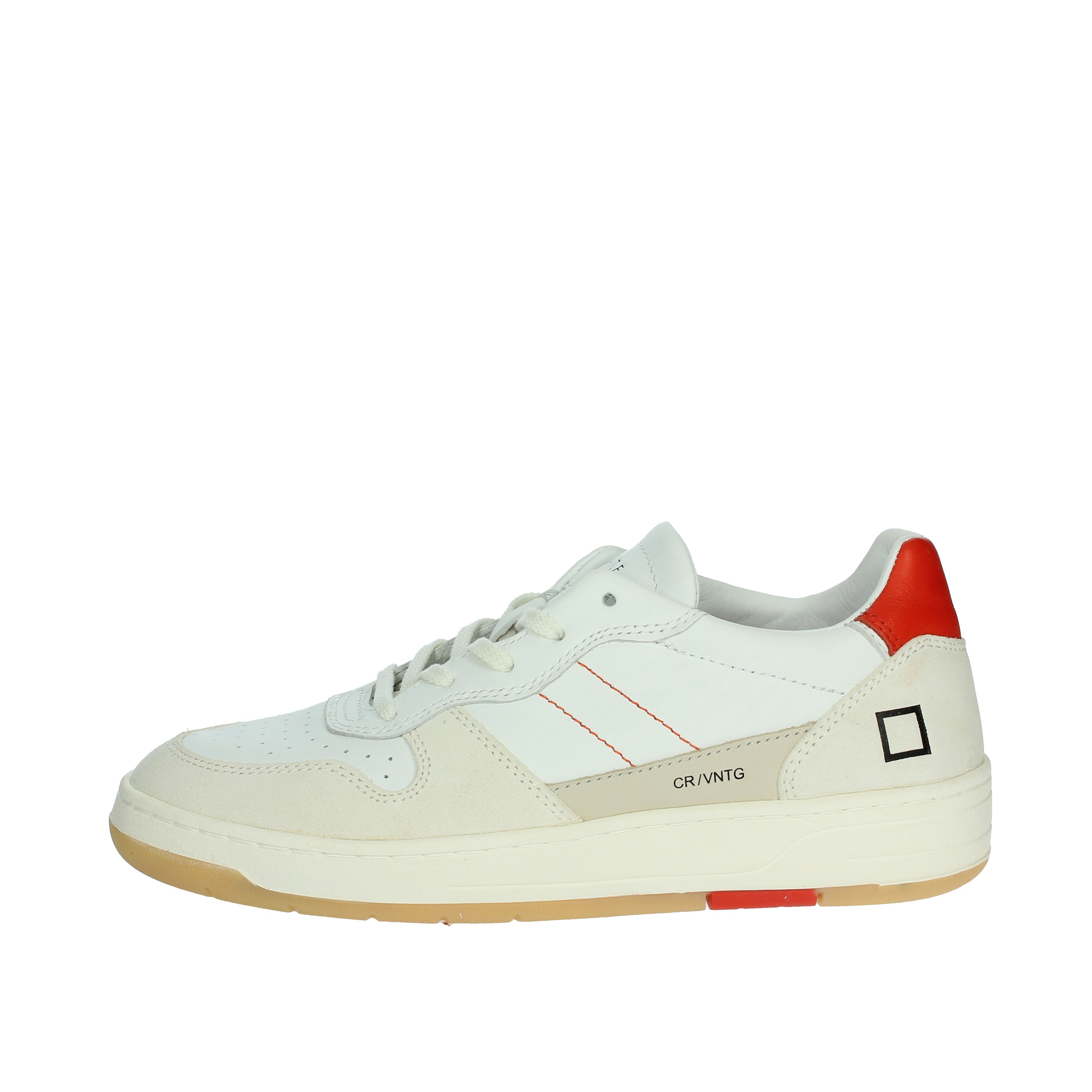 SNEAKERS BASSA W401-C2-VC-HR BIANCO/ROSSO