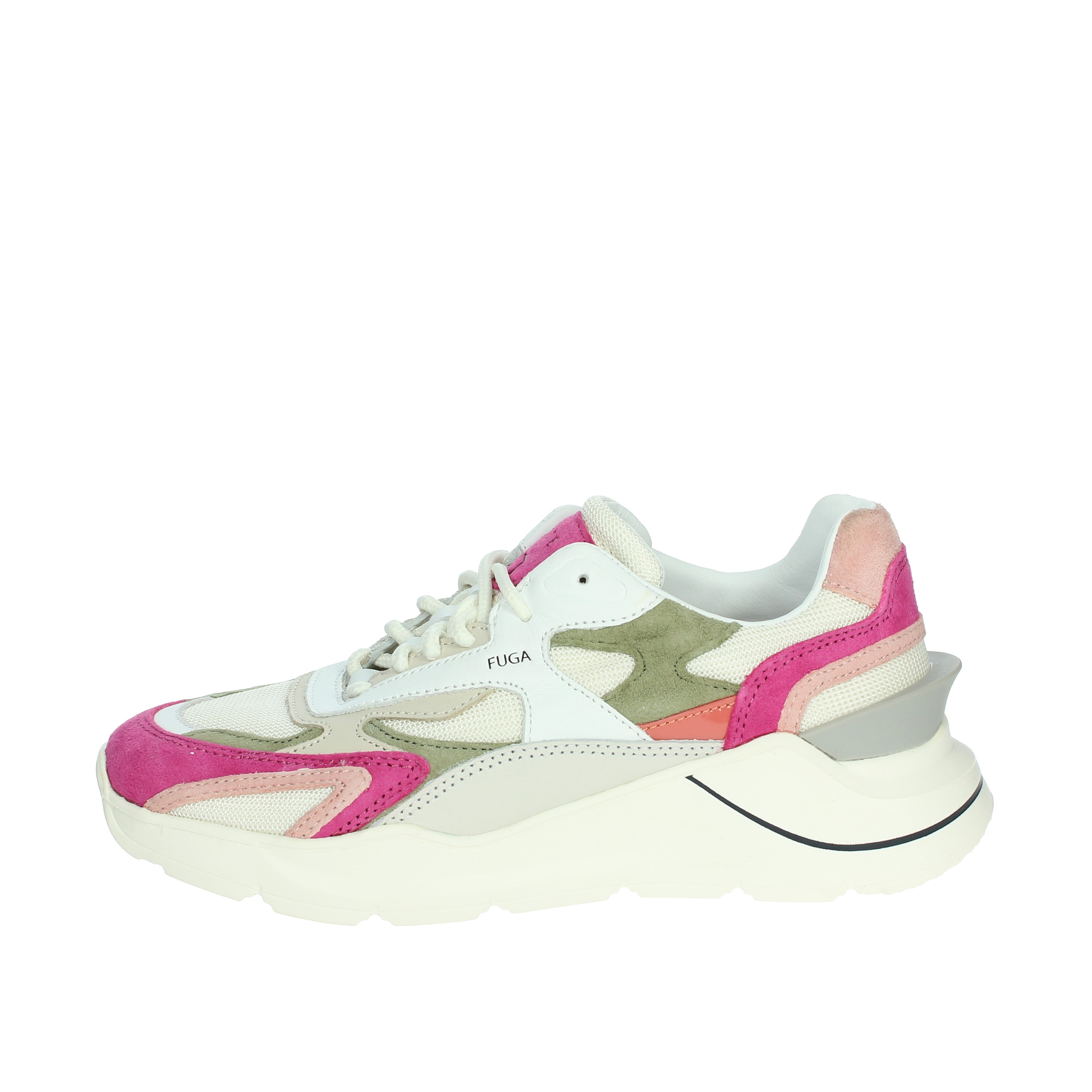 SNEAKERS BASSA W401-FM-CO-WF BIANCO/FUCSIA