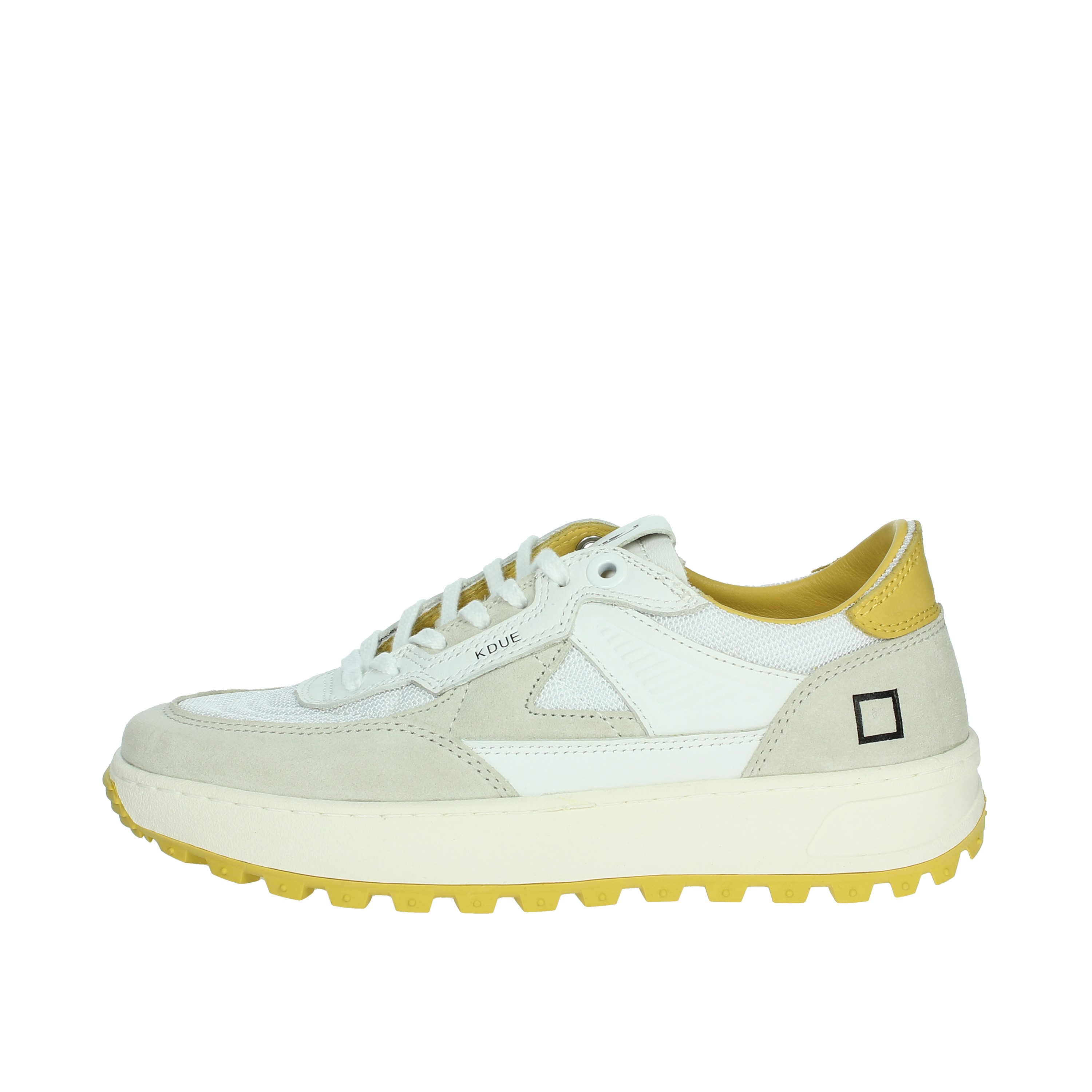 SNEAKERS BASSA W401-K2-CO-HY BIANCO/GIALLO