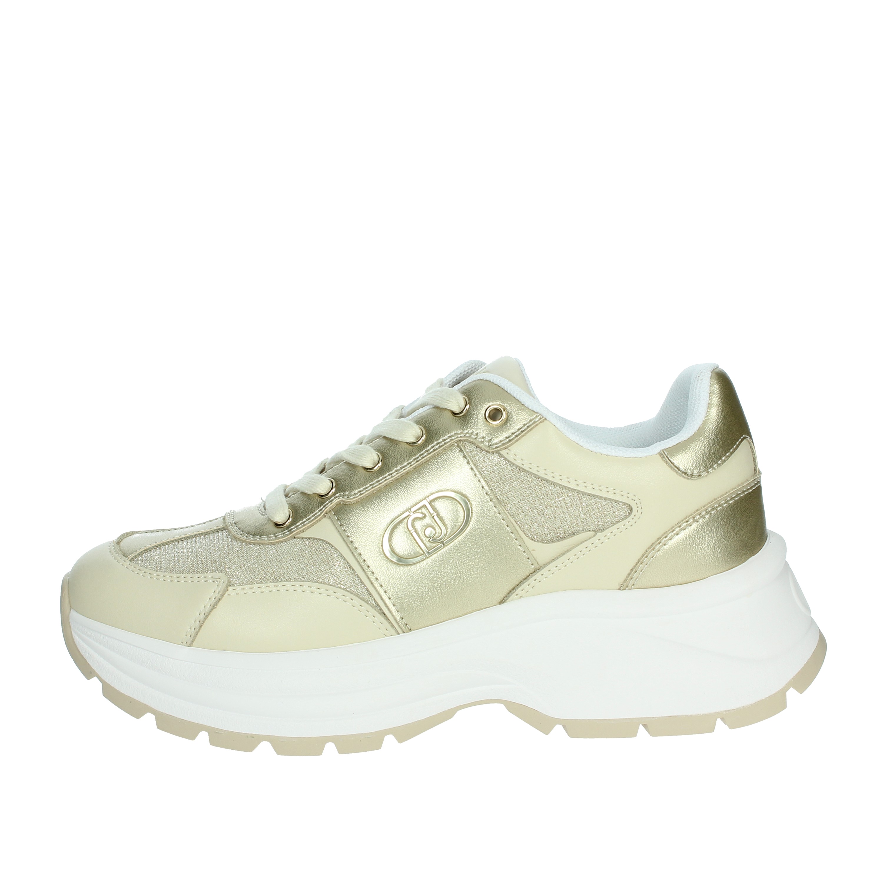 SNEAKERS BASSA EVA 02 BEIGE/ORO