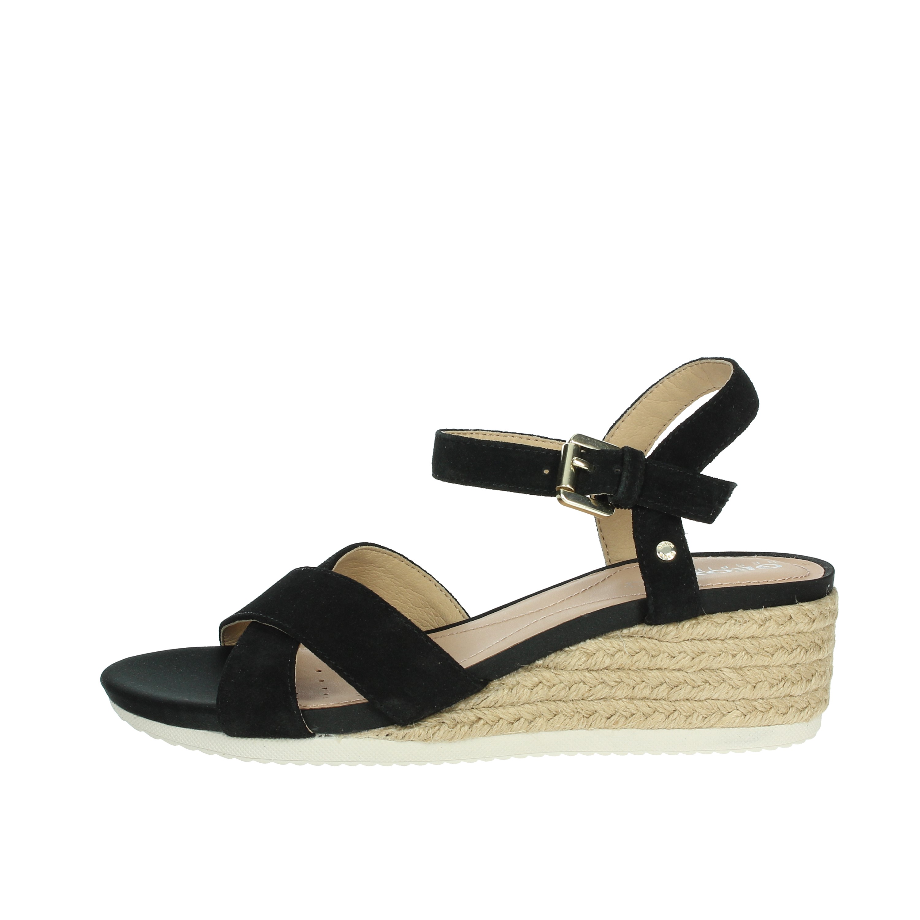 SANDALI CON ZEPPA D02HHC 00022 NERO