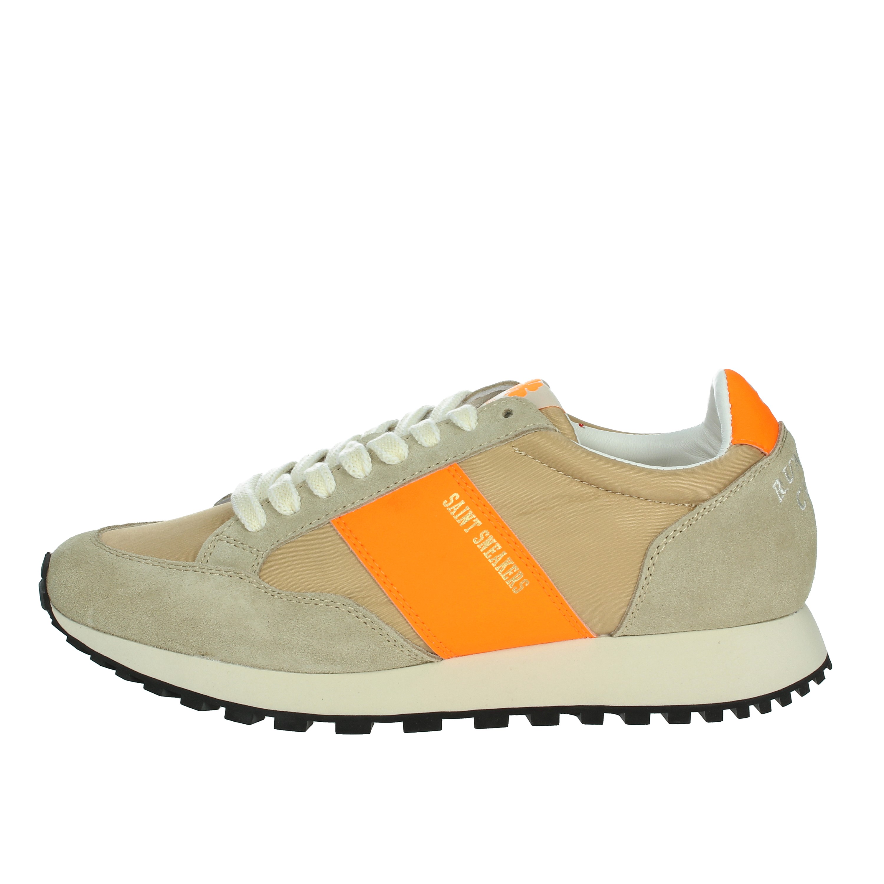SNEAKERS BASSA RUNNER CLUB BEIGE/ARANCIONE