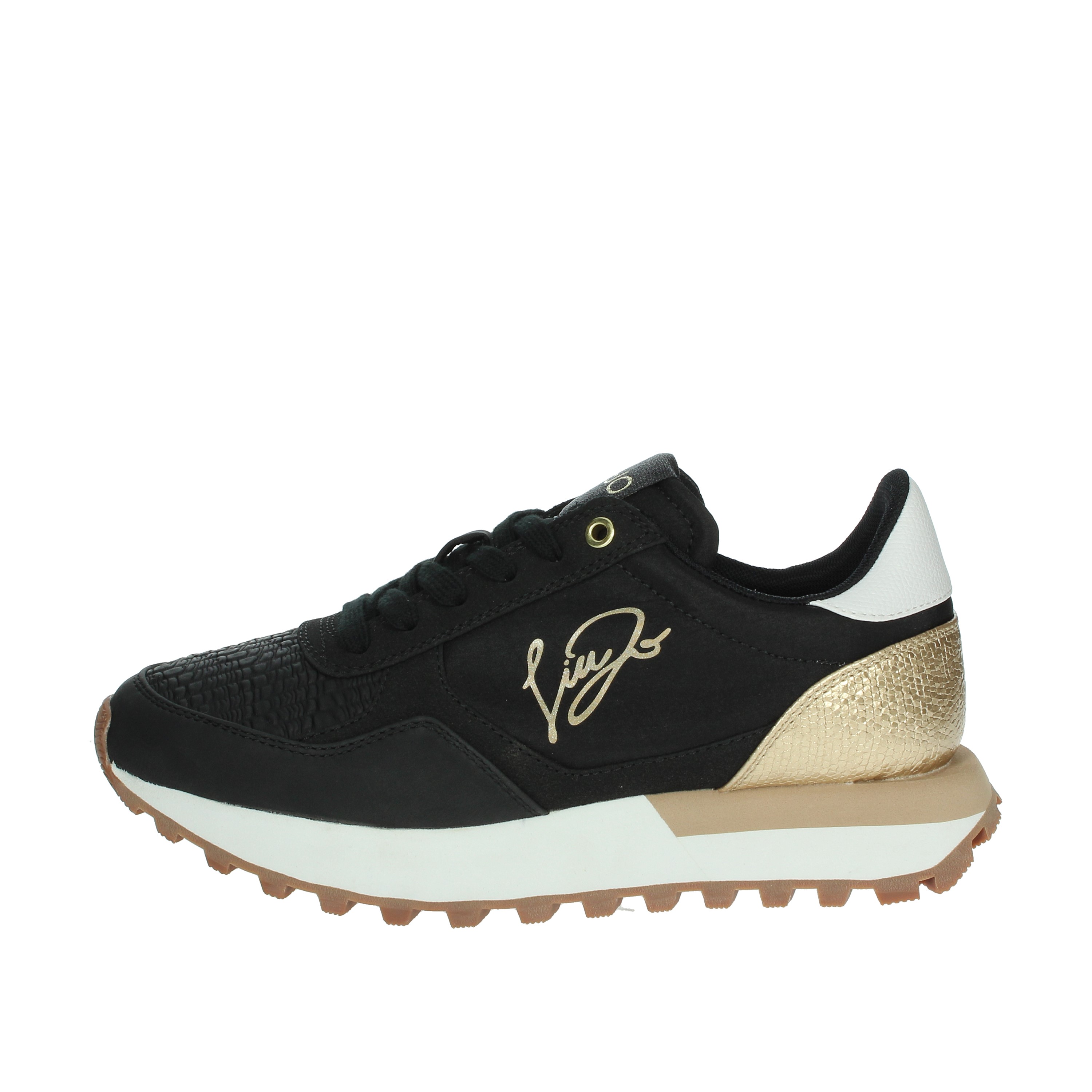 SNEAKERS BASSA 4F4721 TX444 NERO/ORO