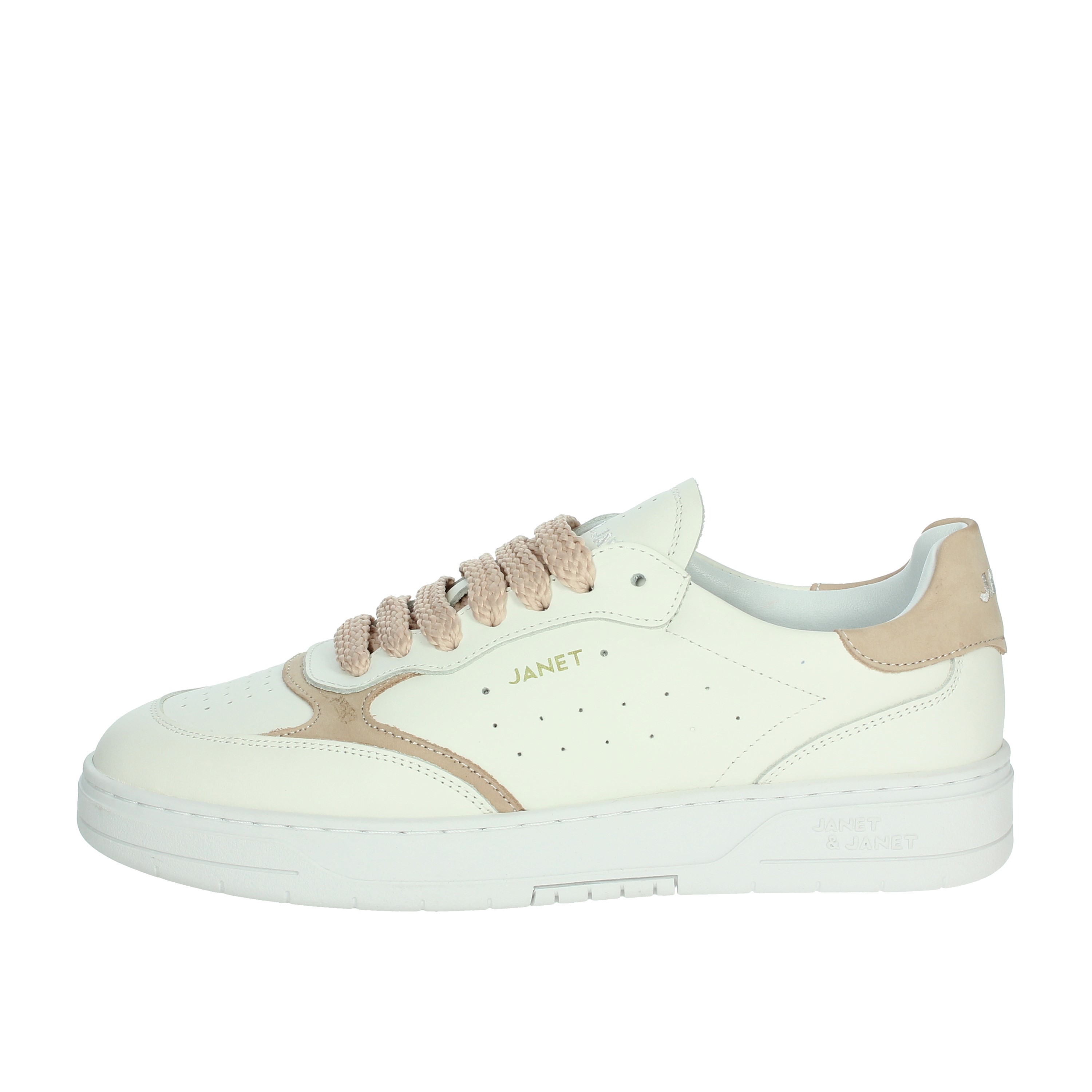 SNEAKERS BASSA J-090 BIANCO/ROSA