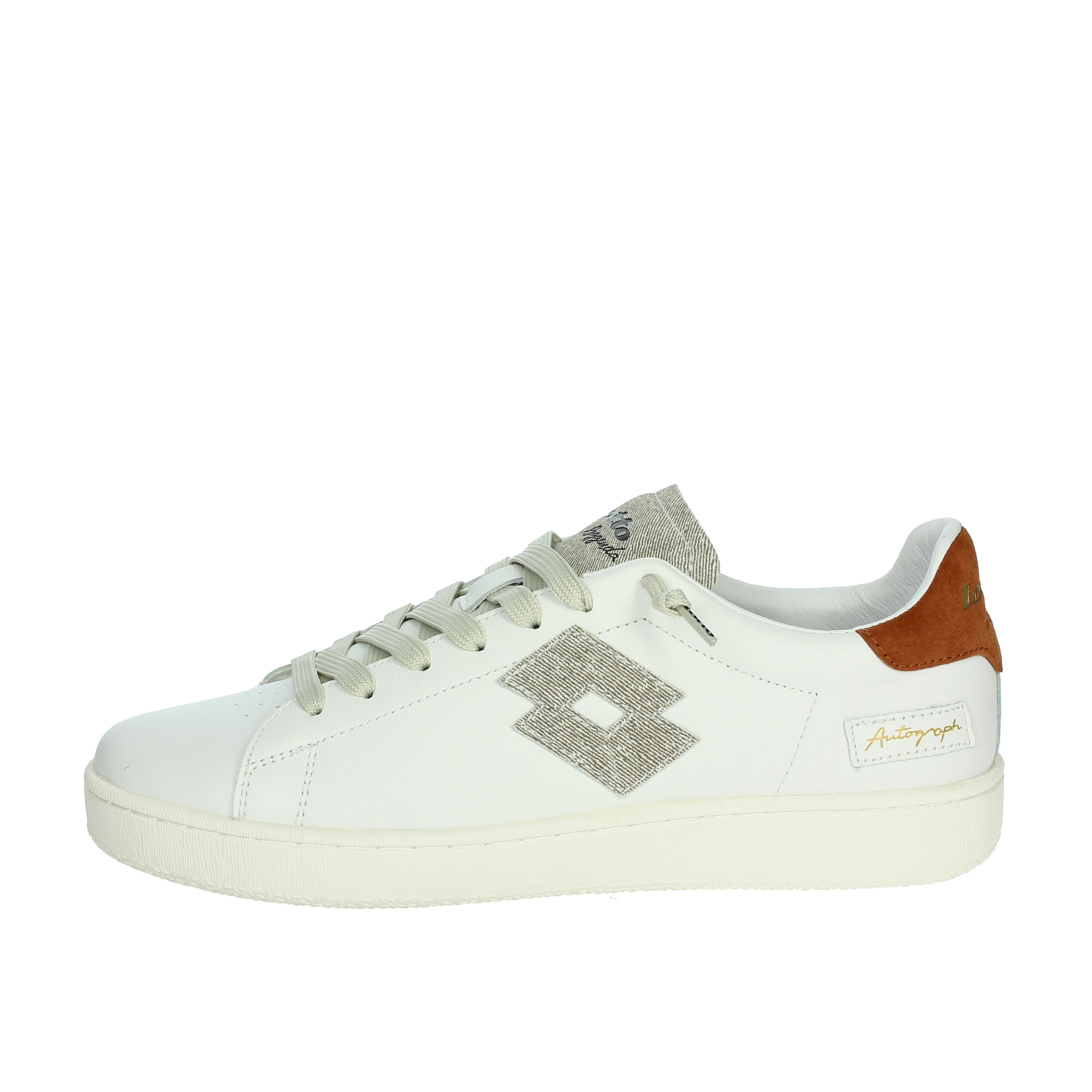 SNEAKERS BASSA 221106 BIANCO/CUOIO