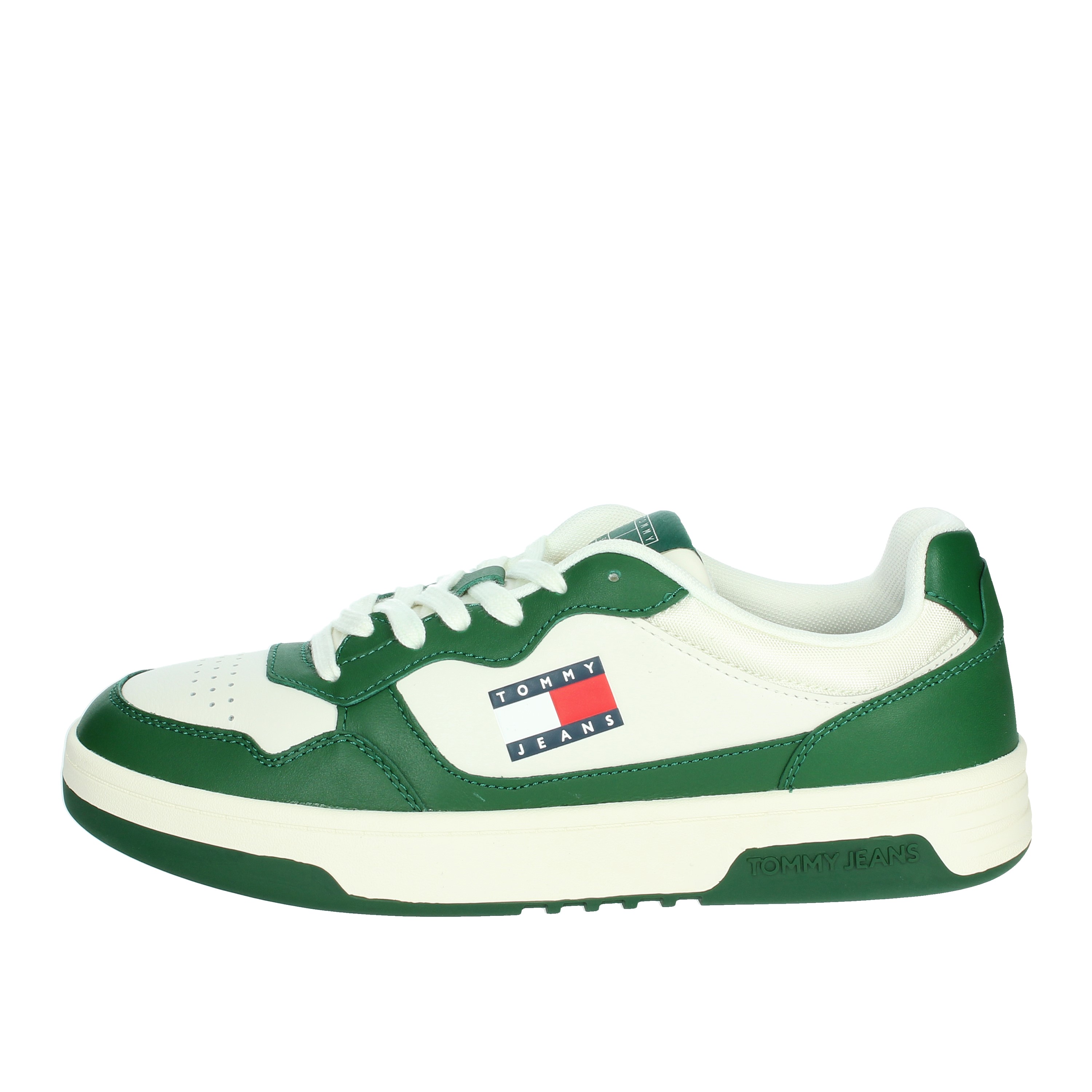 SNEAKERS BASSA EM0EM01443 BIANCO/VERDE