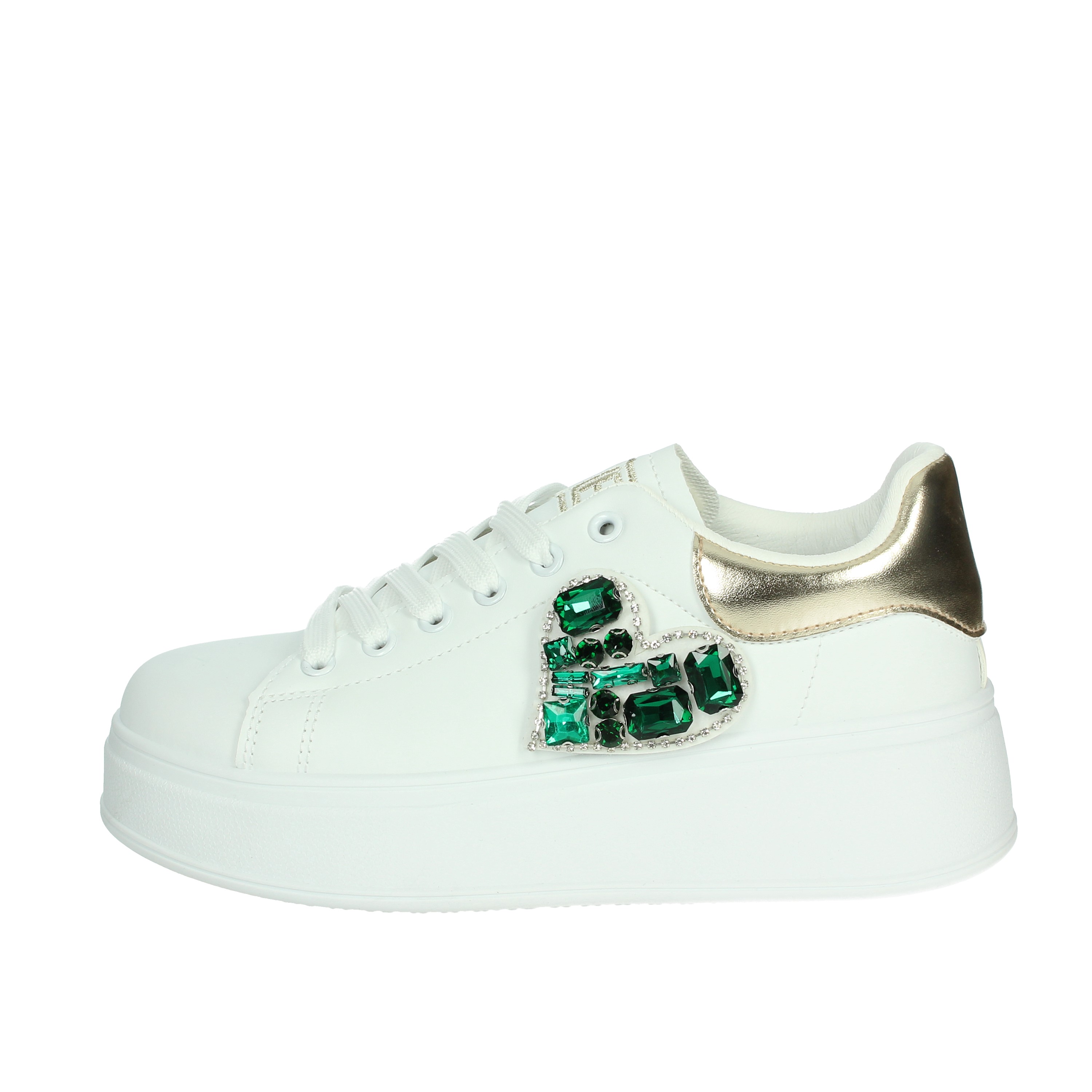 SNEAKERS BASSA 8925 BIANCO/VERDE