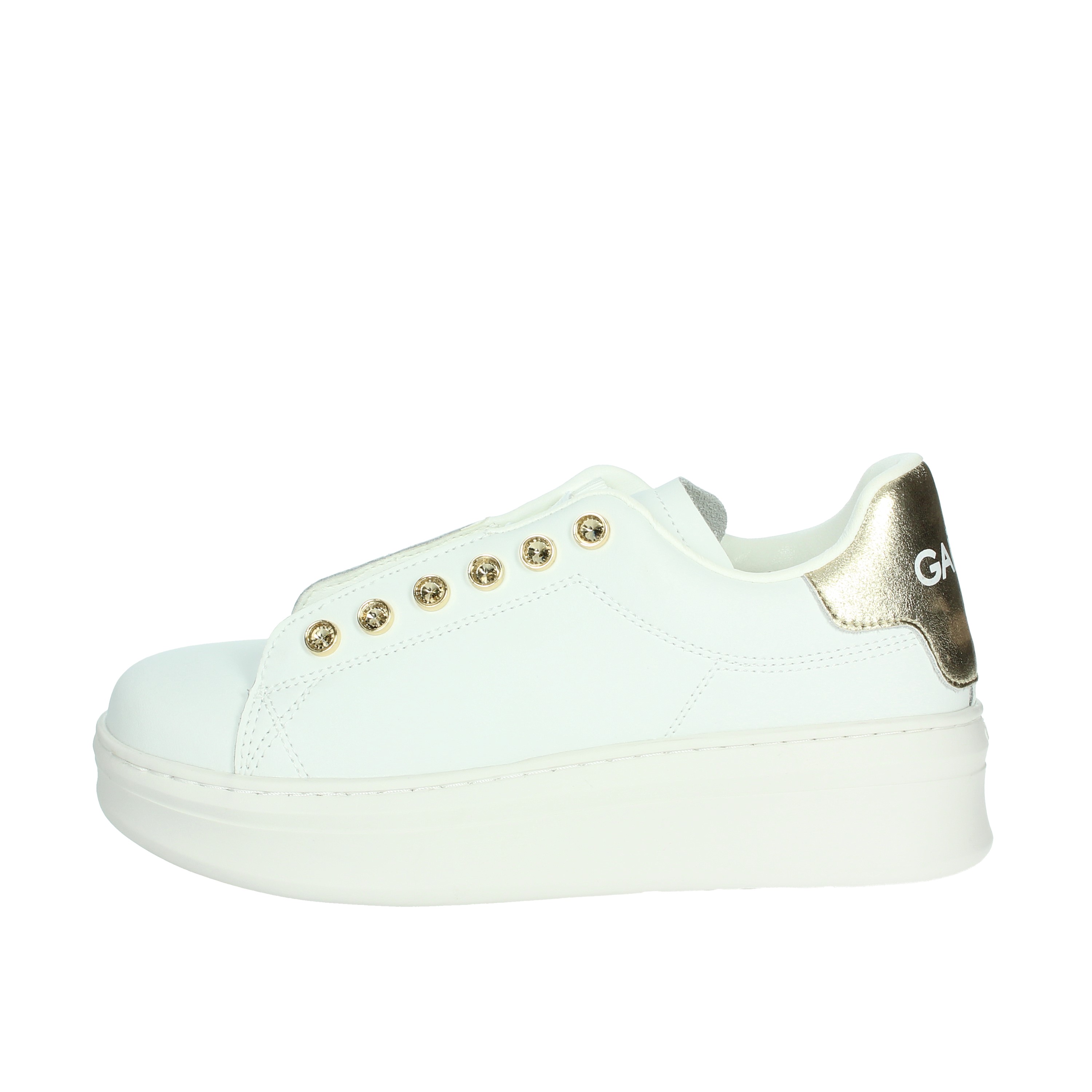 SNEAKERS BASSA GACAW01304 BIANCO/ORO