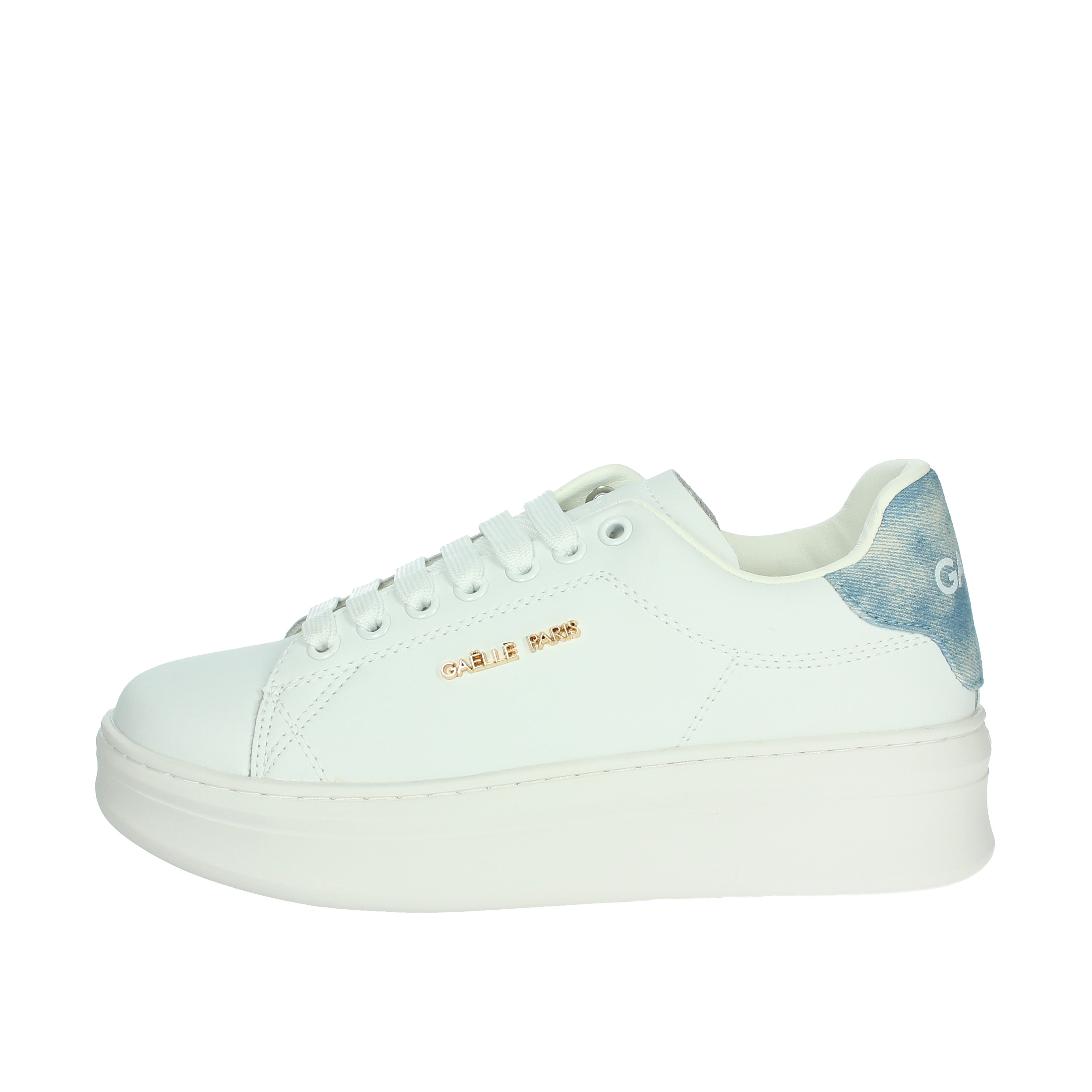 SNEAKERS BASSA GACAW01305 BIANCO/CELESTE