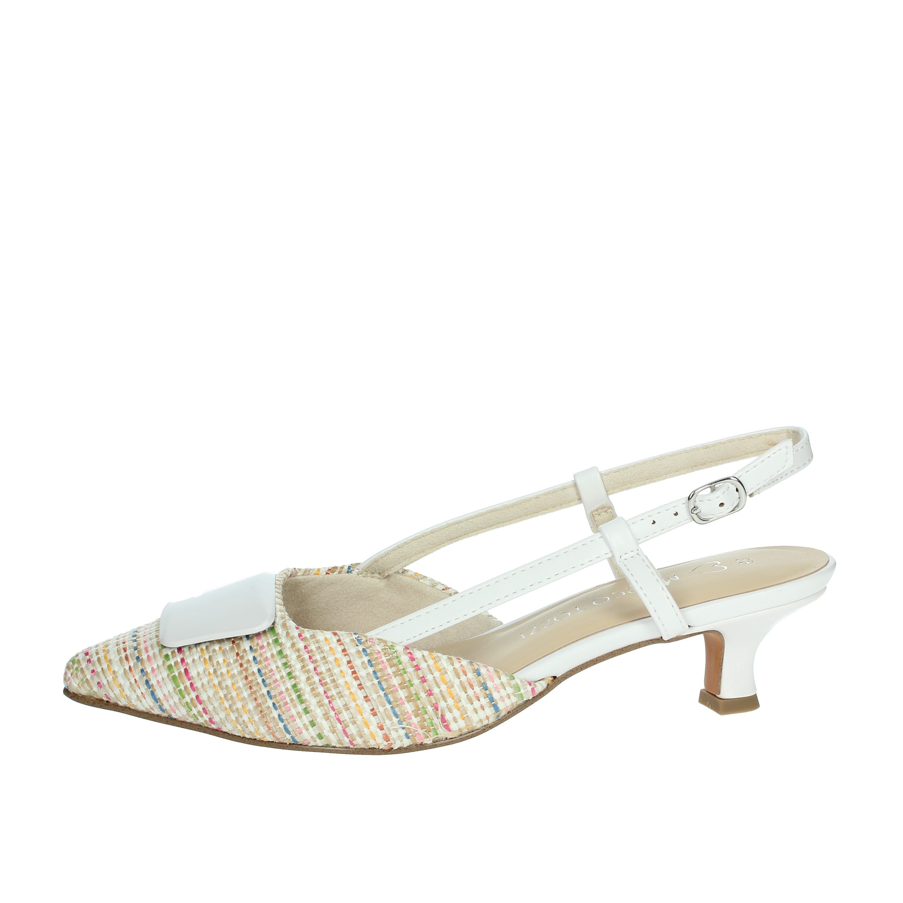 SLINGBACK 2-29503-44 BIANCO/BEIGE