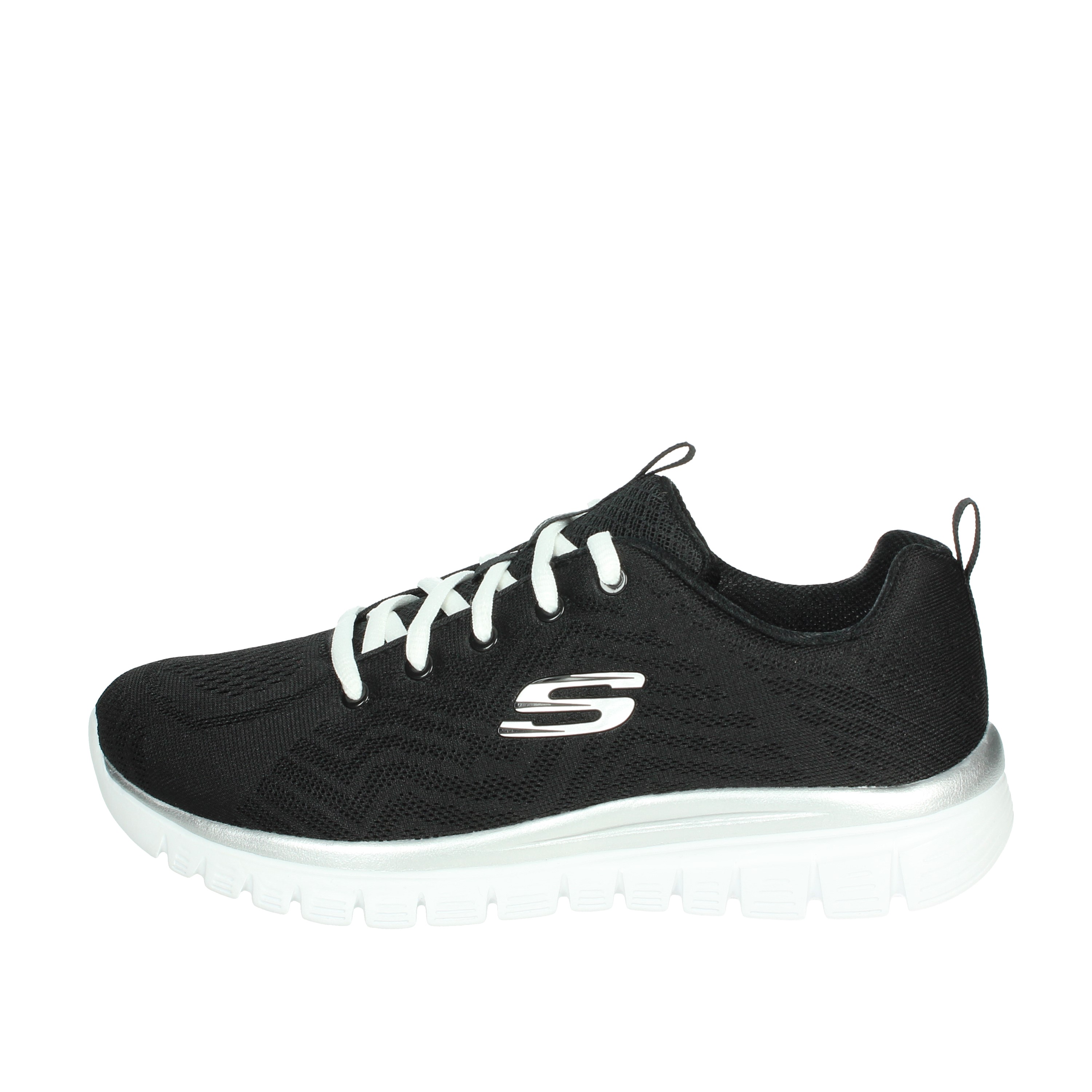 SNEAKERS BASSA 12615W NERO/BIANCO