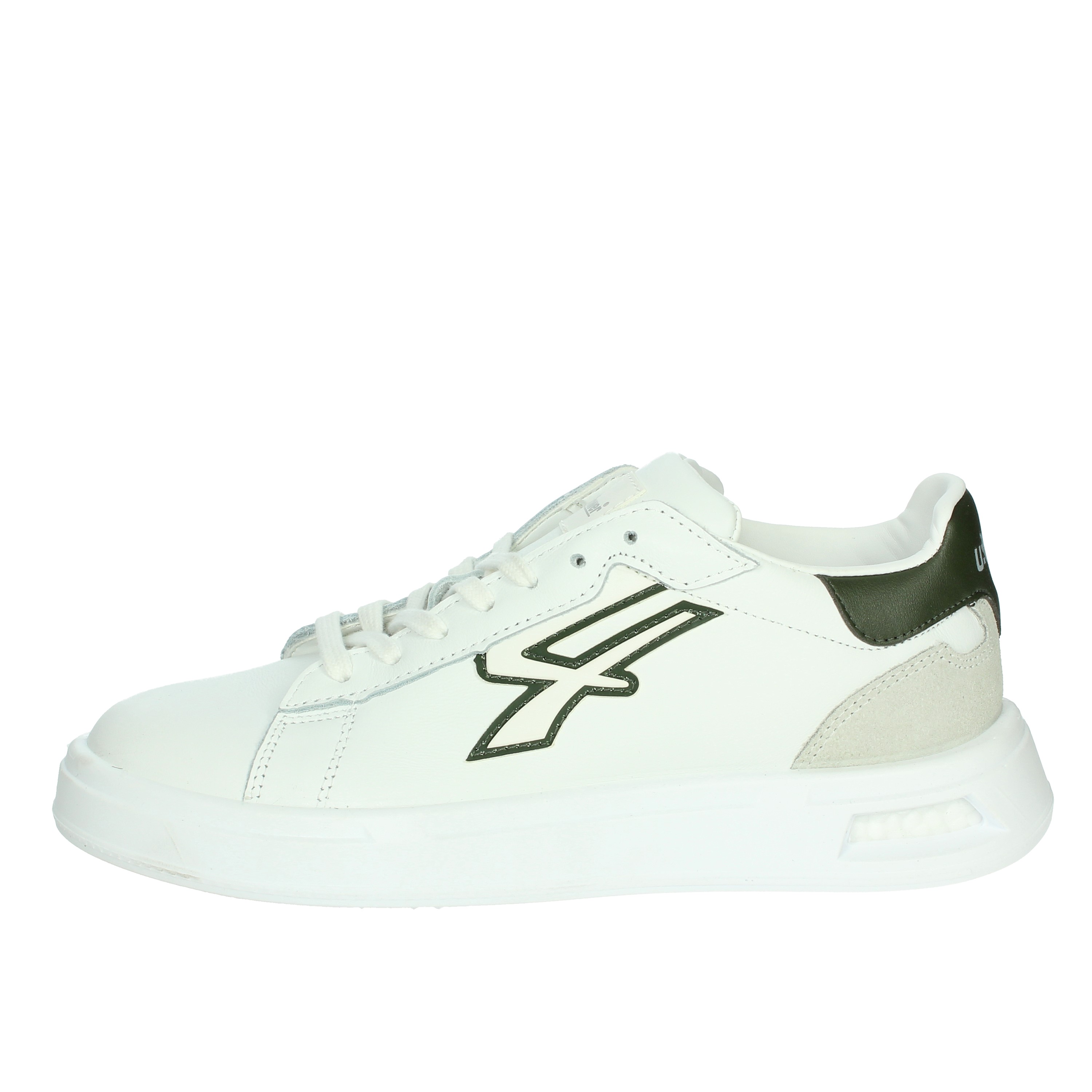 SNEAKERS BASSA UB20059 BIANCO/VERDONE