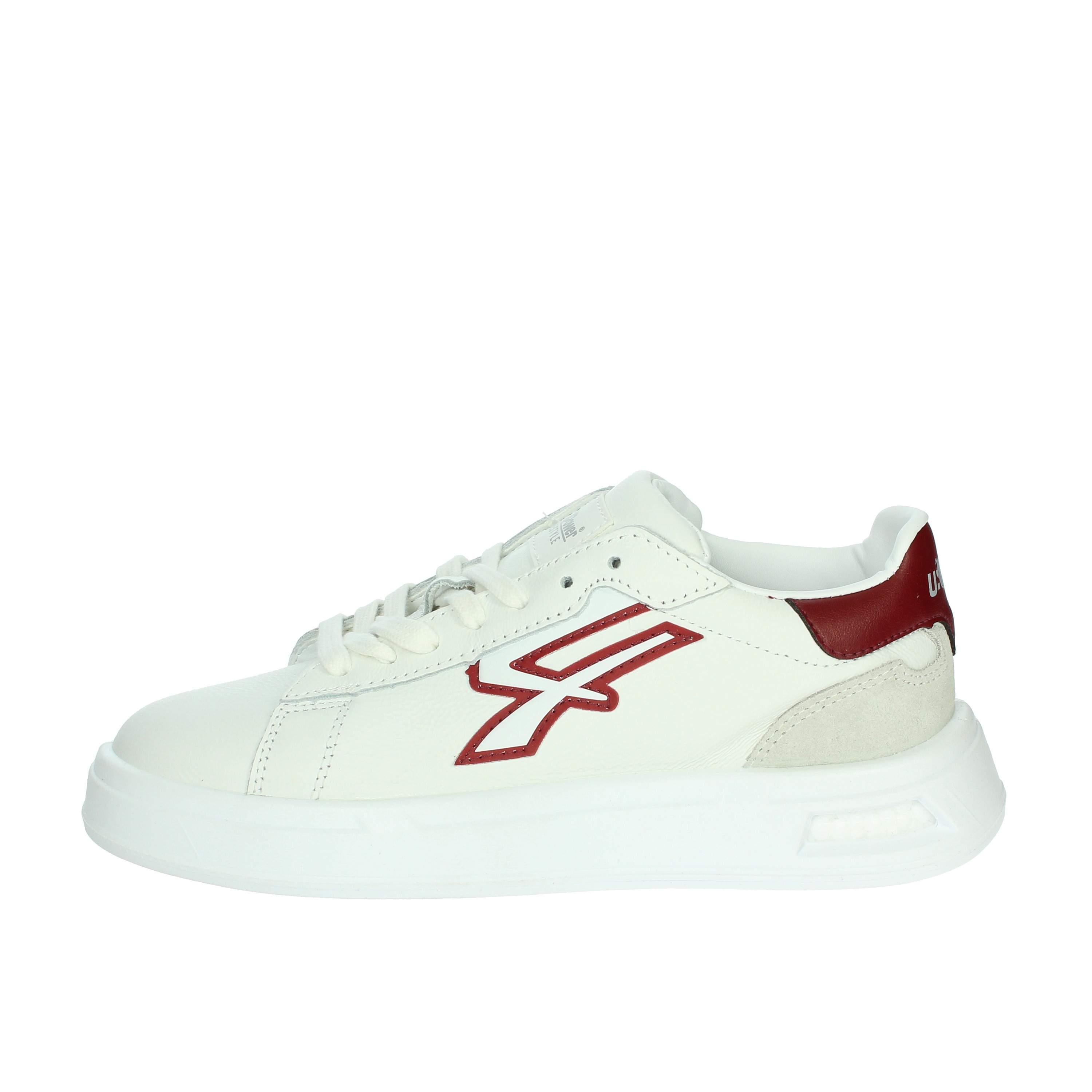 SNEAKERS BASSA UB20069 BIANCO/BORDEAUX