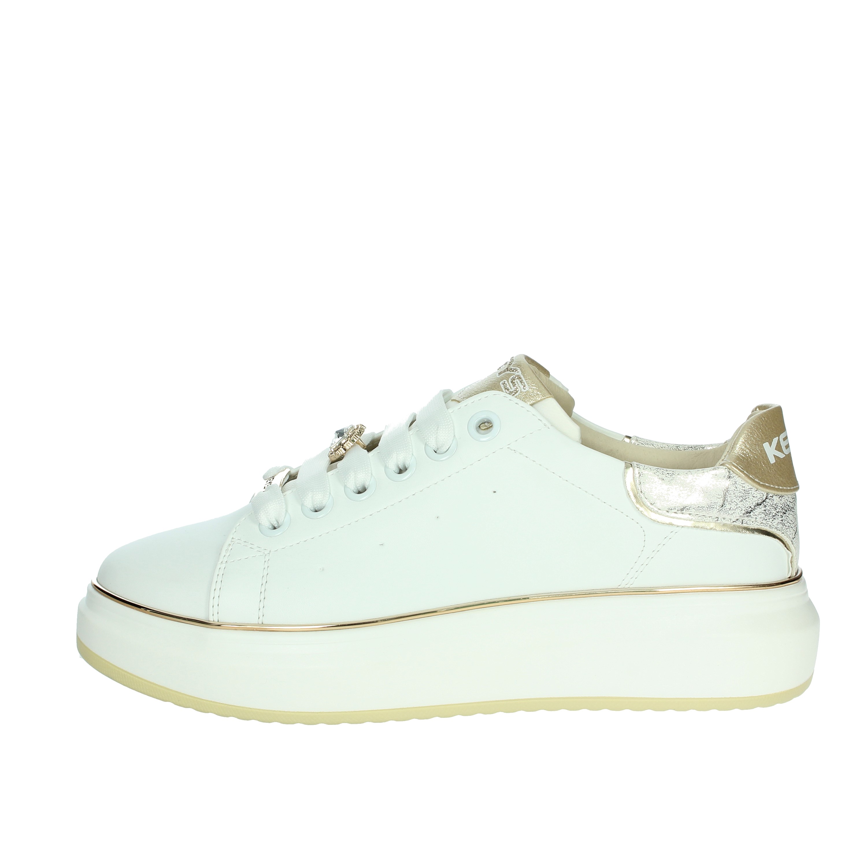 SNEAKERS BASSA K-10503 BIANCO/ORO