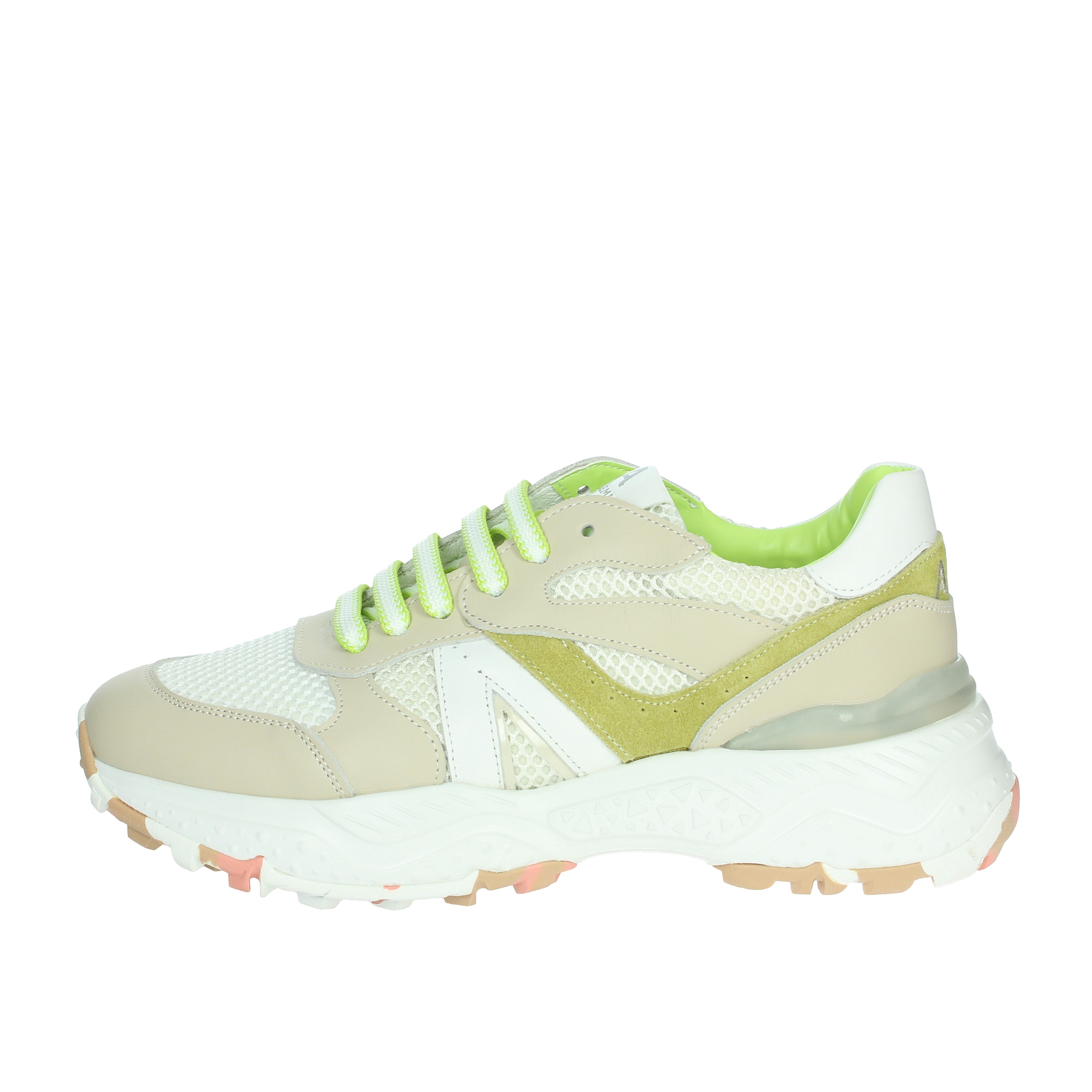 SNEAKERS BASSA AC-111 BEIGE/BIANCO