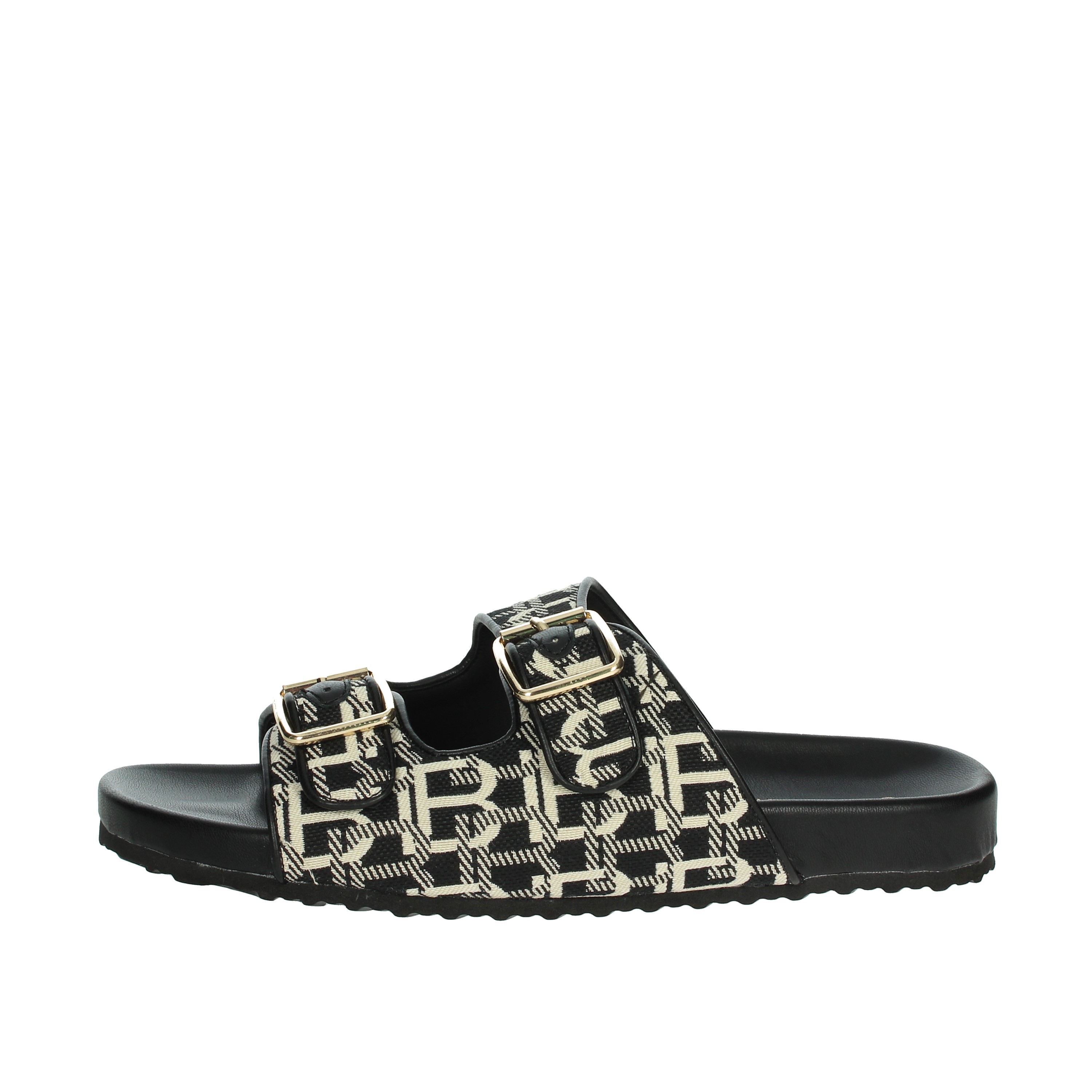 CIABATTE BASSE 9064 NERO/BIANCO