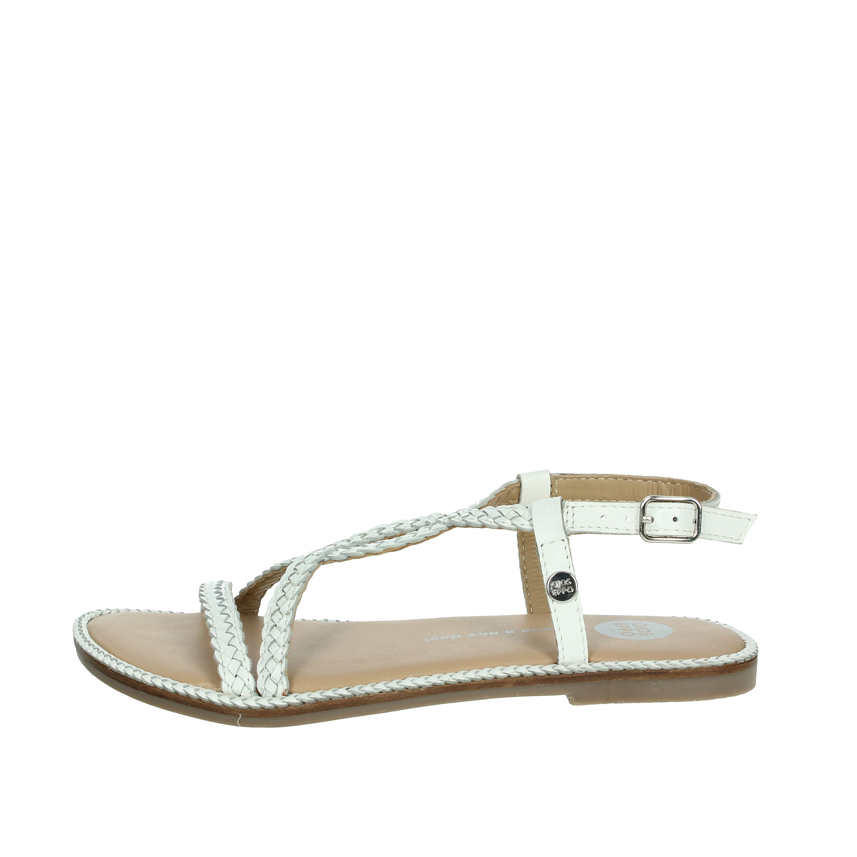 SANDALI BASSI 74806 BIANCO