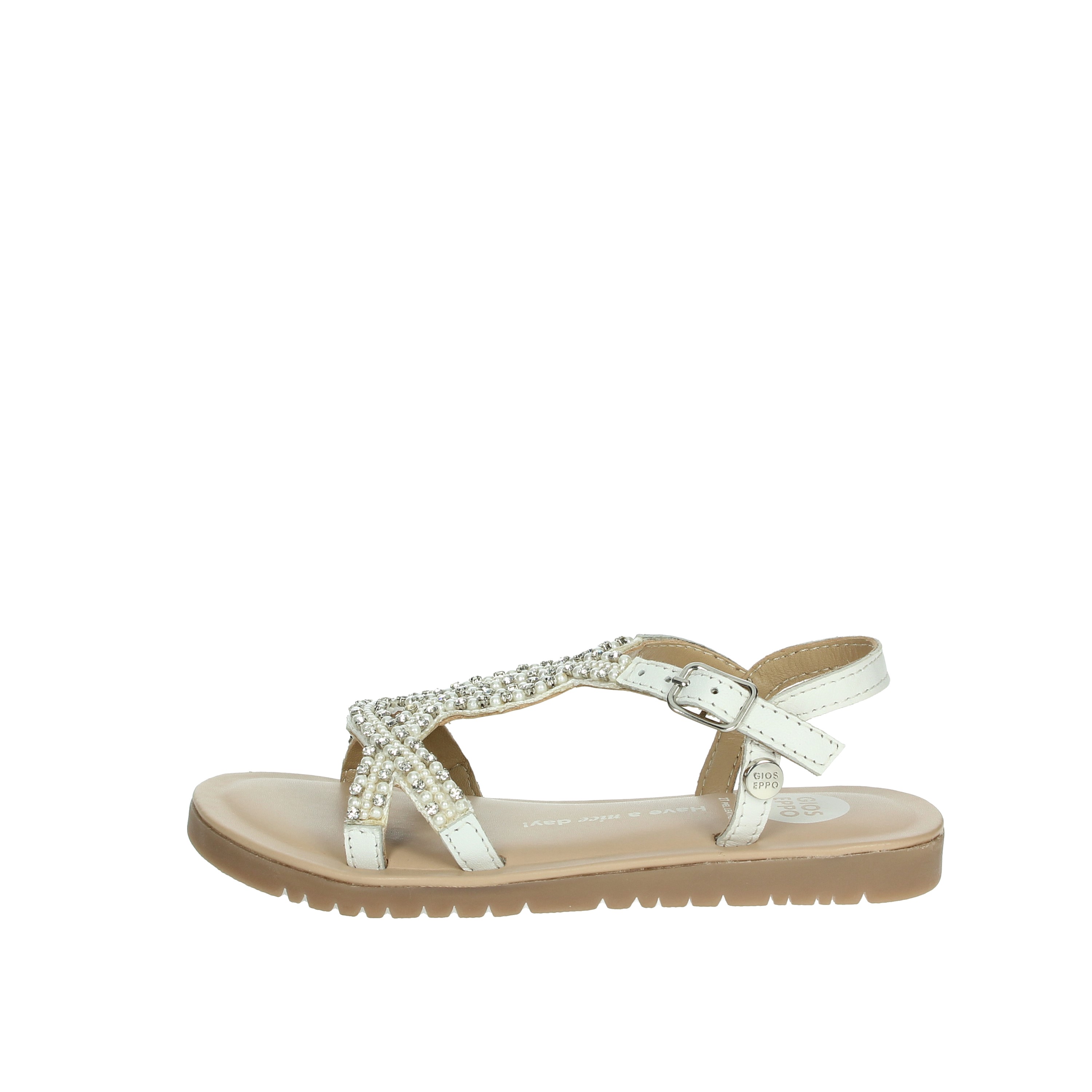 SANDALI BASSI 74824 BIANCO