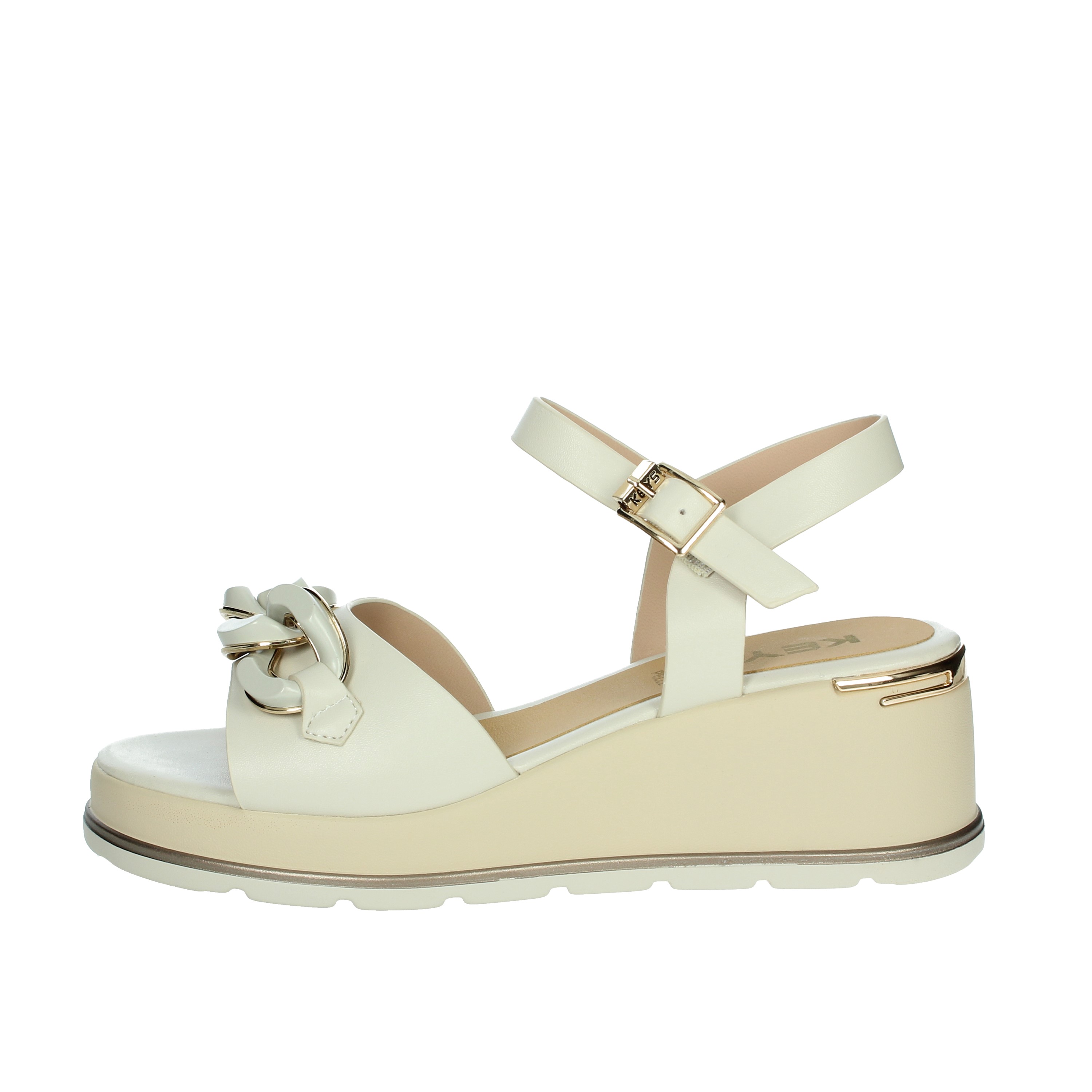 SANDALI CON ZEPPA K-11000 BEIGE