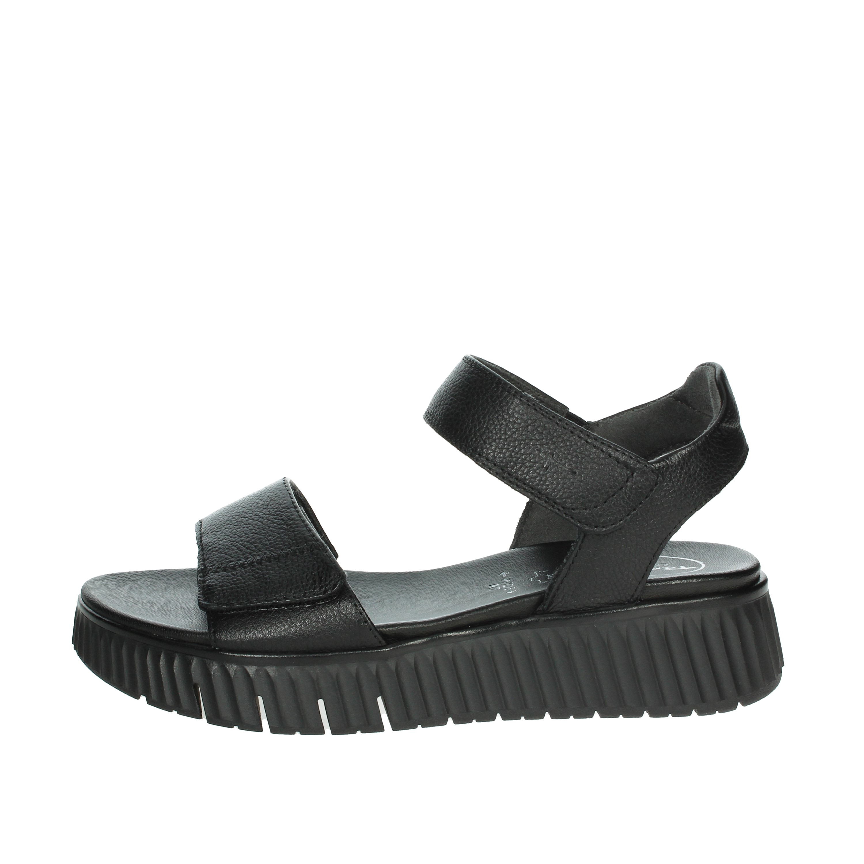 SANDALI CON ZEPPA 8-88720-44 NERO