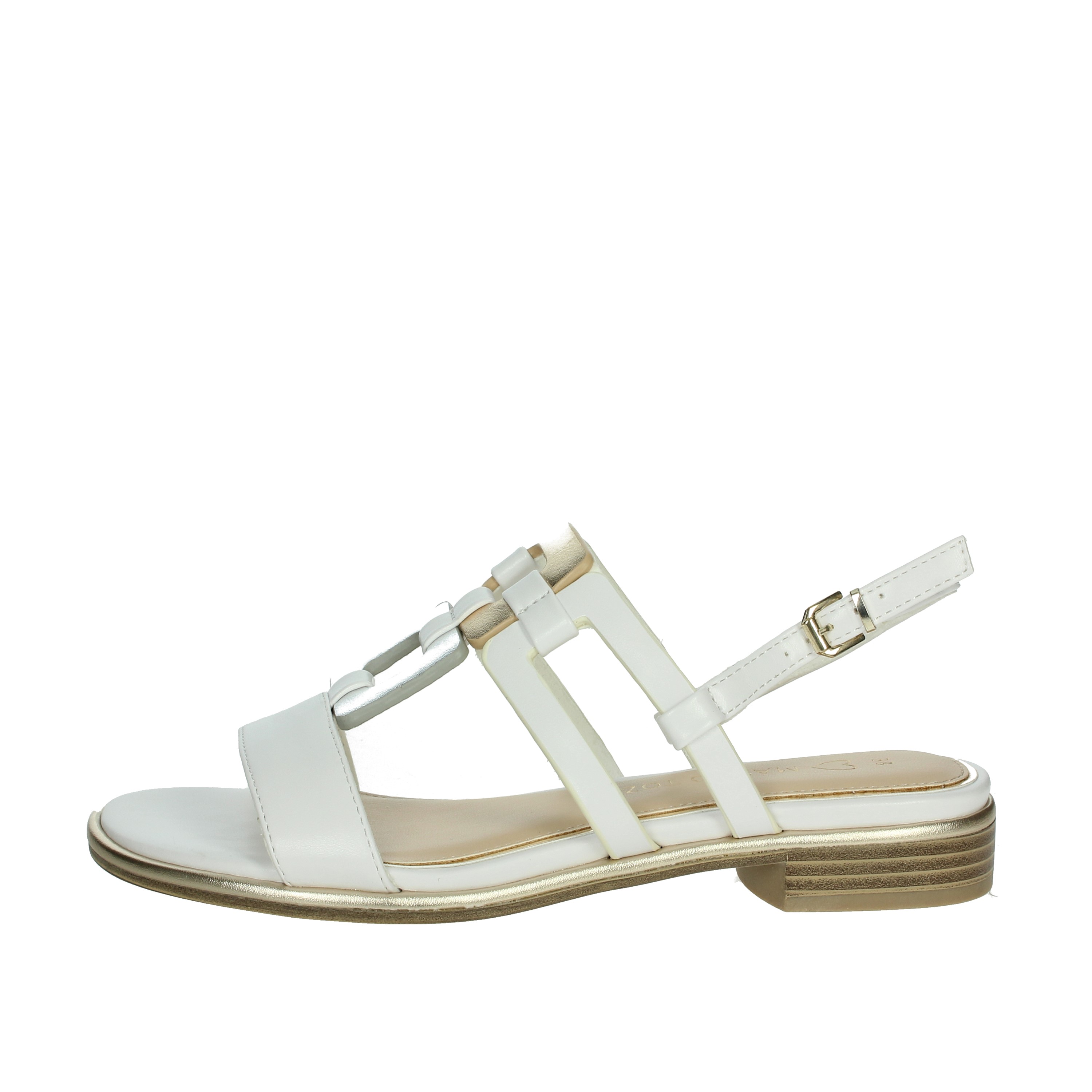 SANDALI BASSI 2-28106-44 BIANCO/ORO