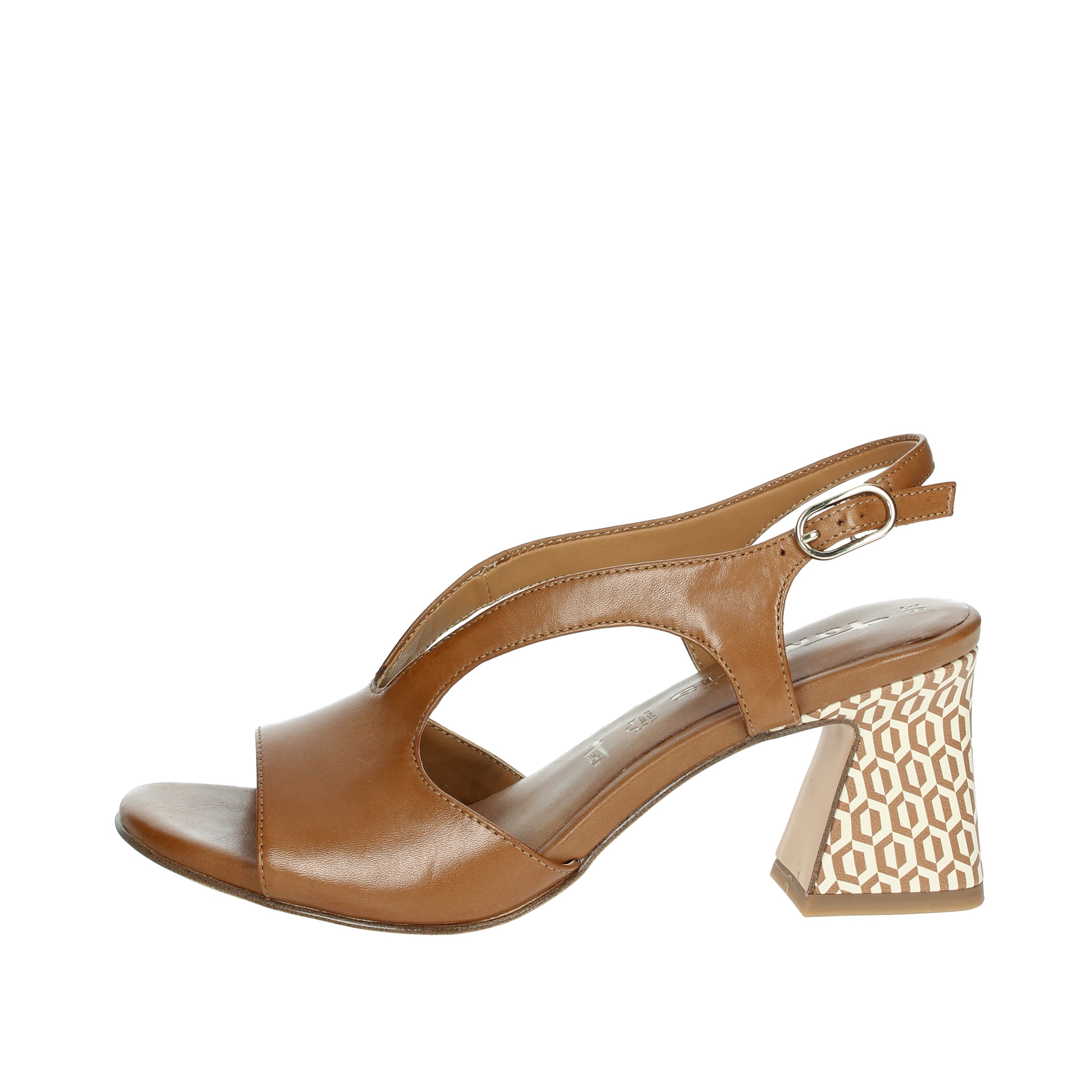 SANDALI CON TACCO 1-28316-44 CUOIO