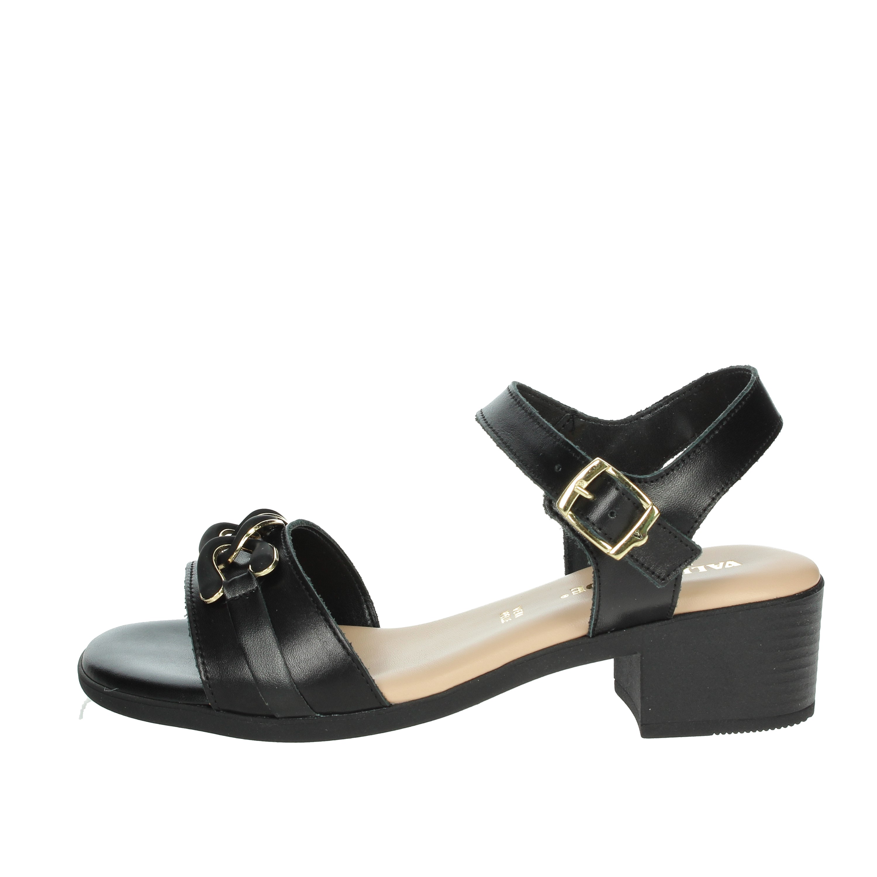 SANDALI CON TACCO 63011 NERO