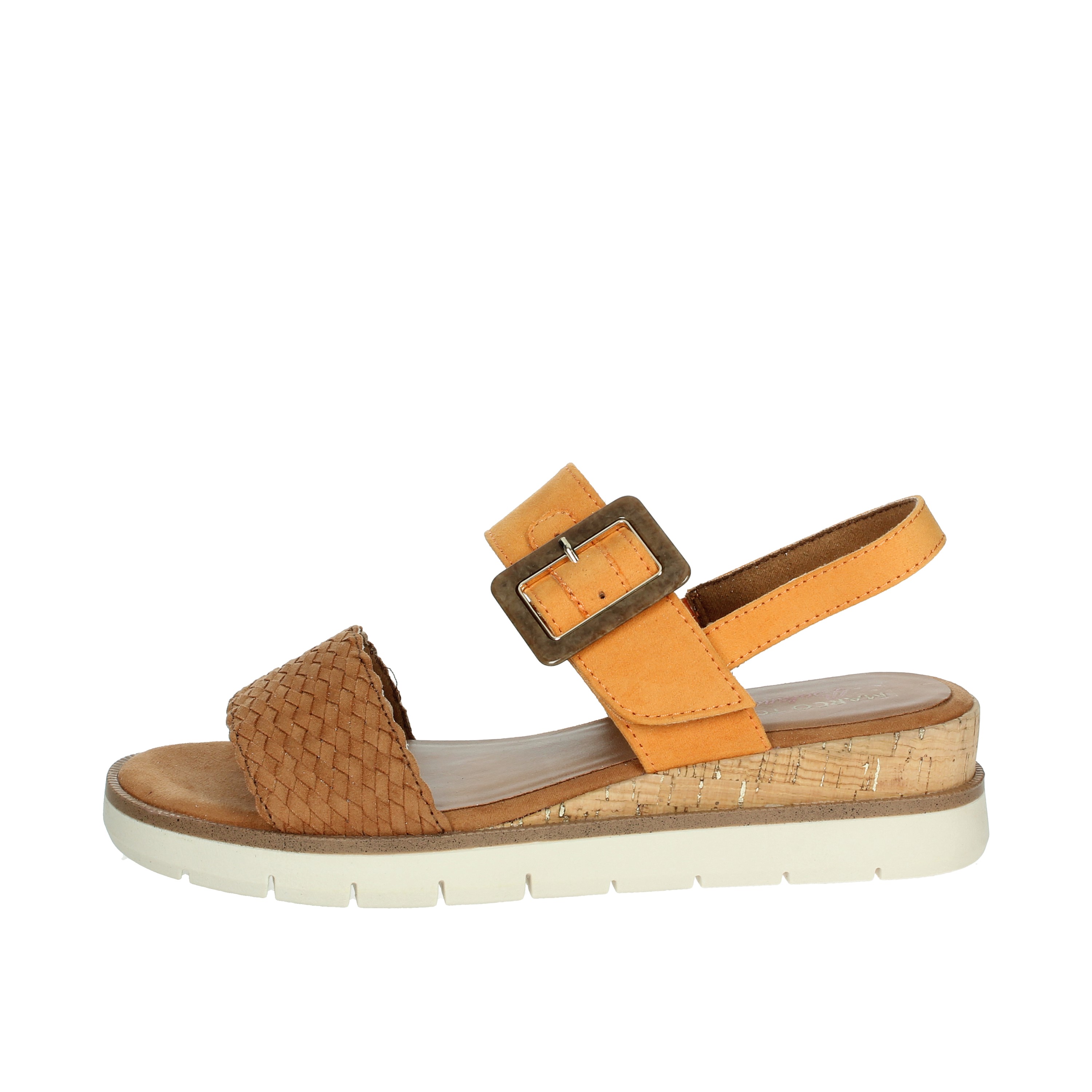 SANDALI CON ZEPPA 2-28713-44 ARANCIONE