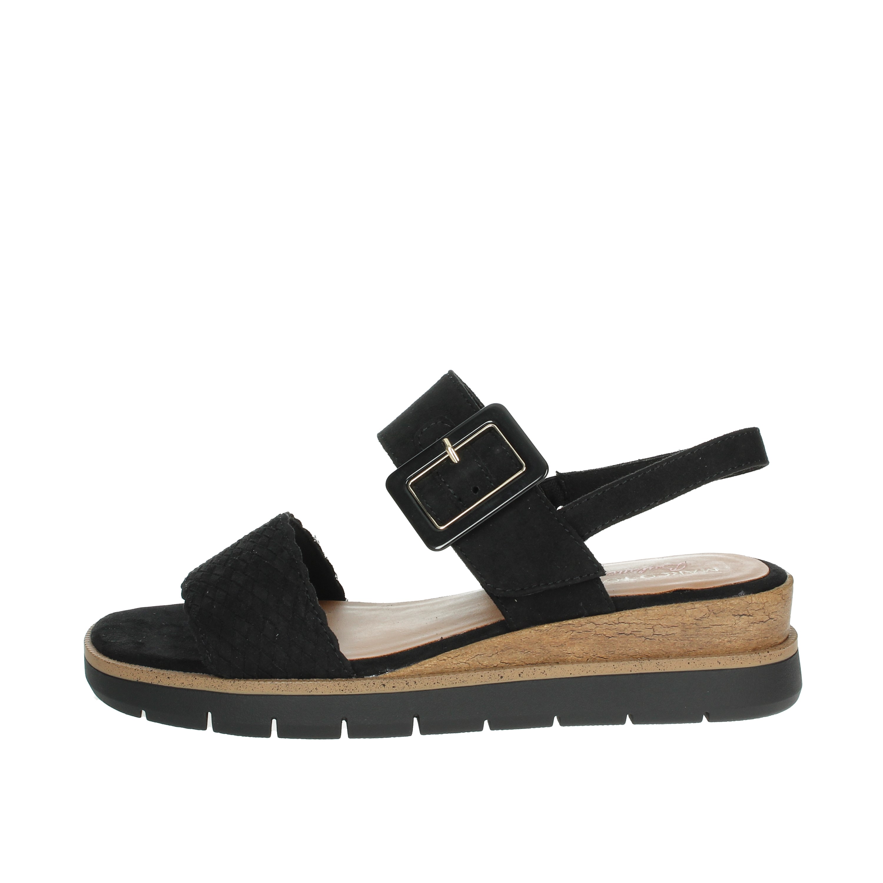 SANDALI CON ZEPPA 2-28713-44 NERO