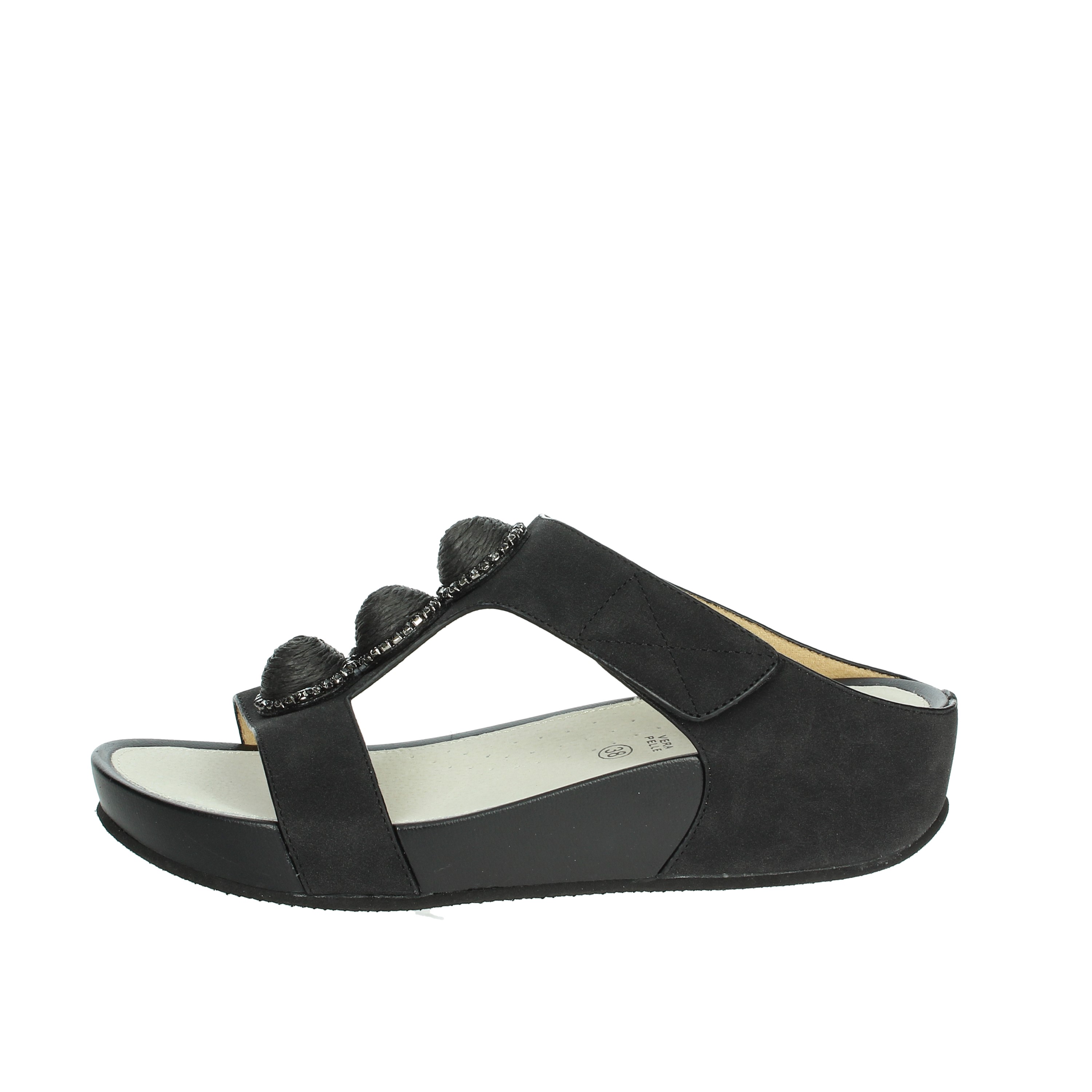 CIABATTE CON ZEPPA CI0881-C9 NERO