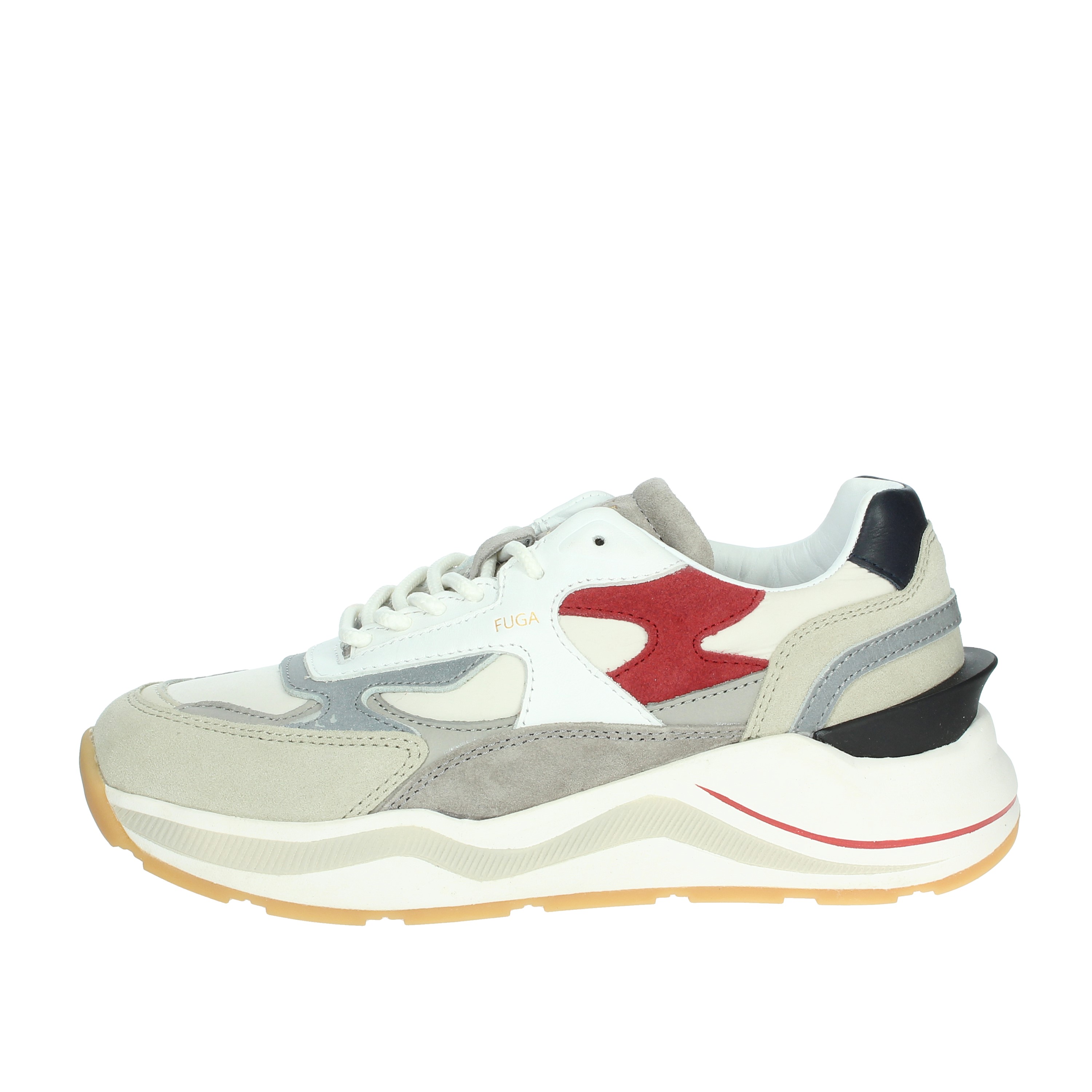 SNEAKERS BASSA W411-FG-CO-IV BEIGE/ROSSO