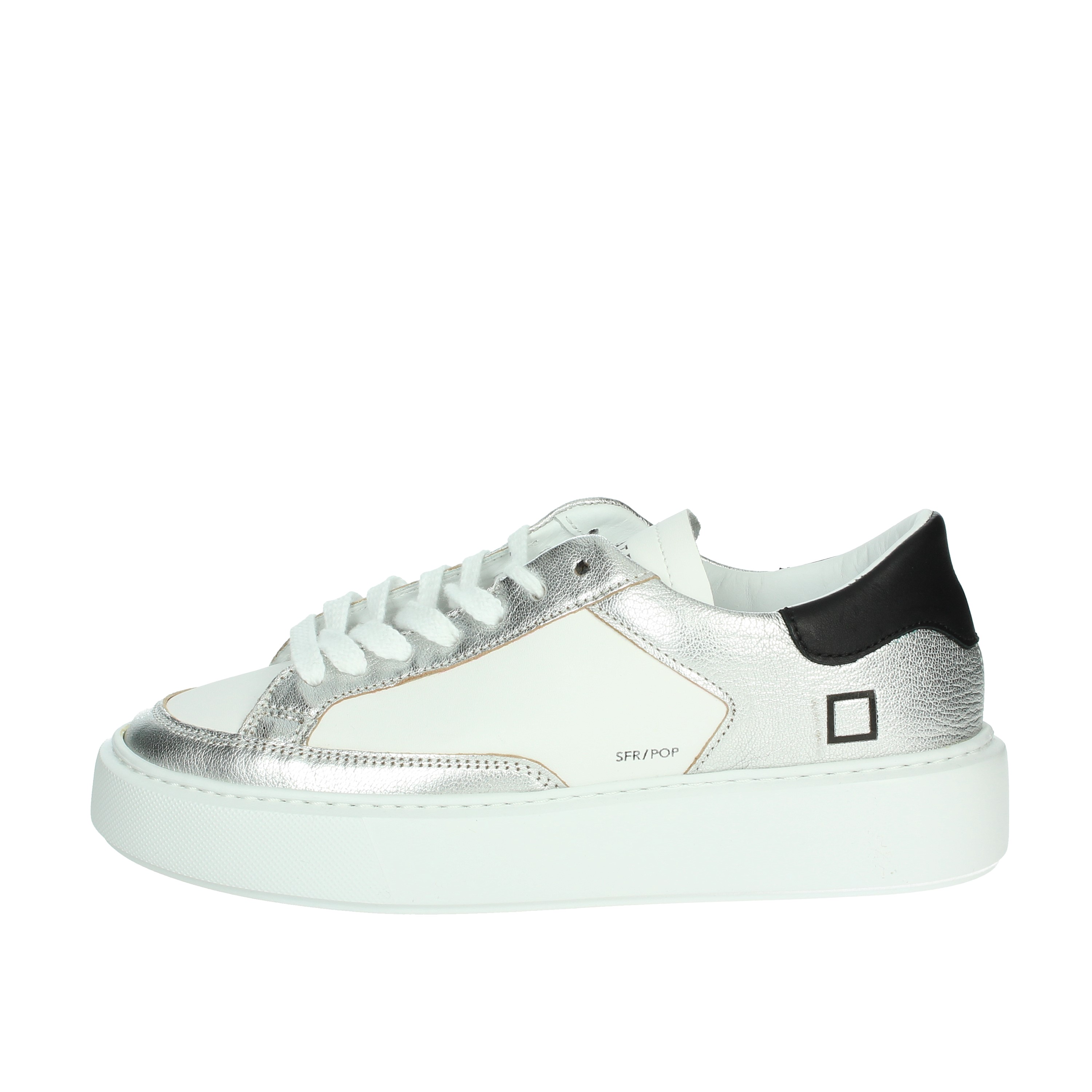 SNEAKERS BASSA W411-SF-PO-WS BIANCO/ARGENTO