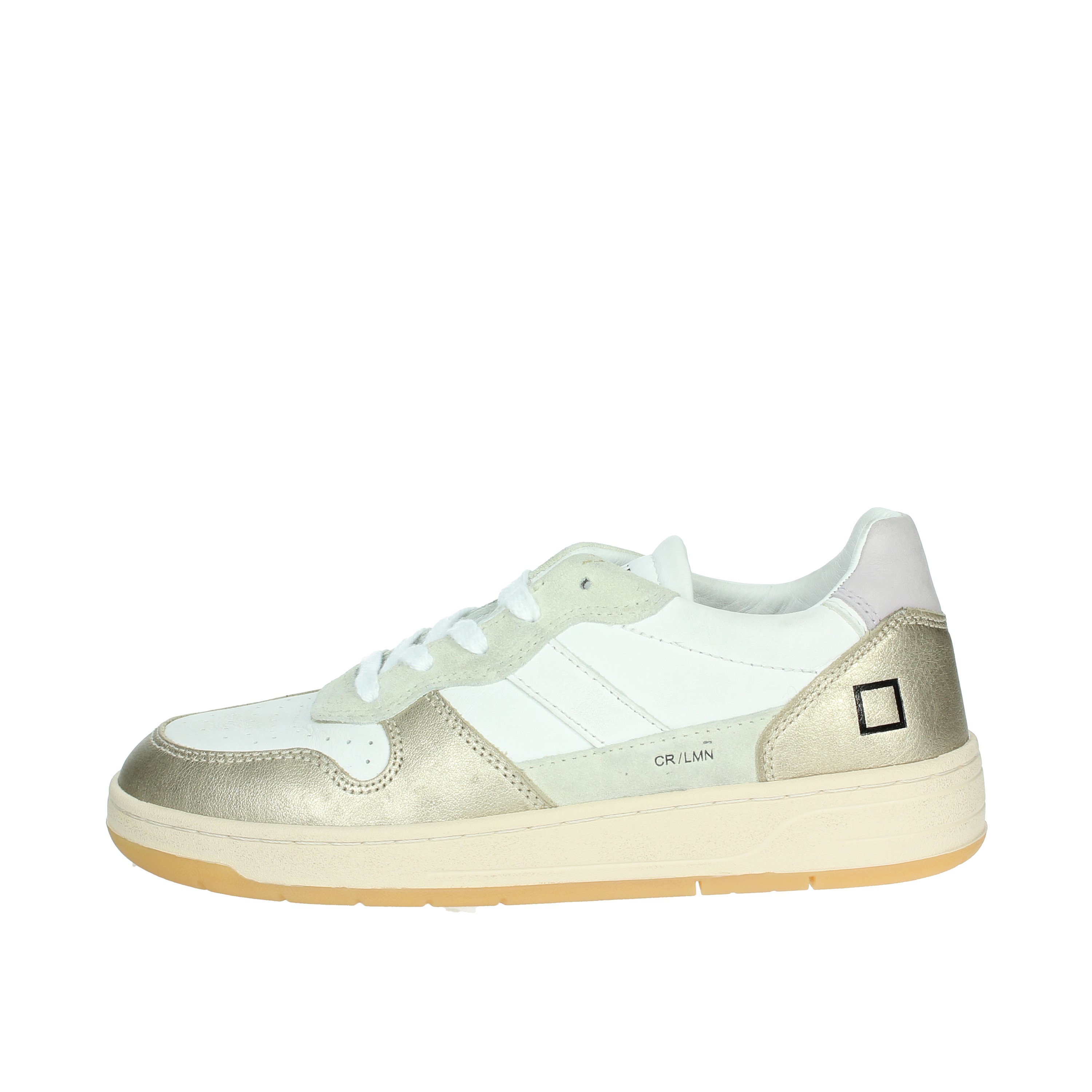 SNEAKERS BASSA W411-C2-LM-WM BIANCO/ORO