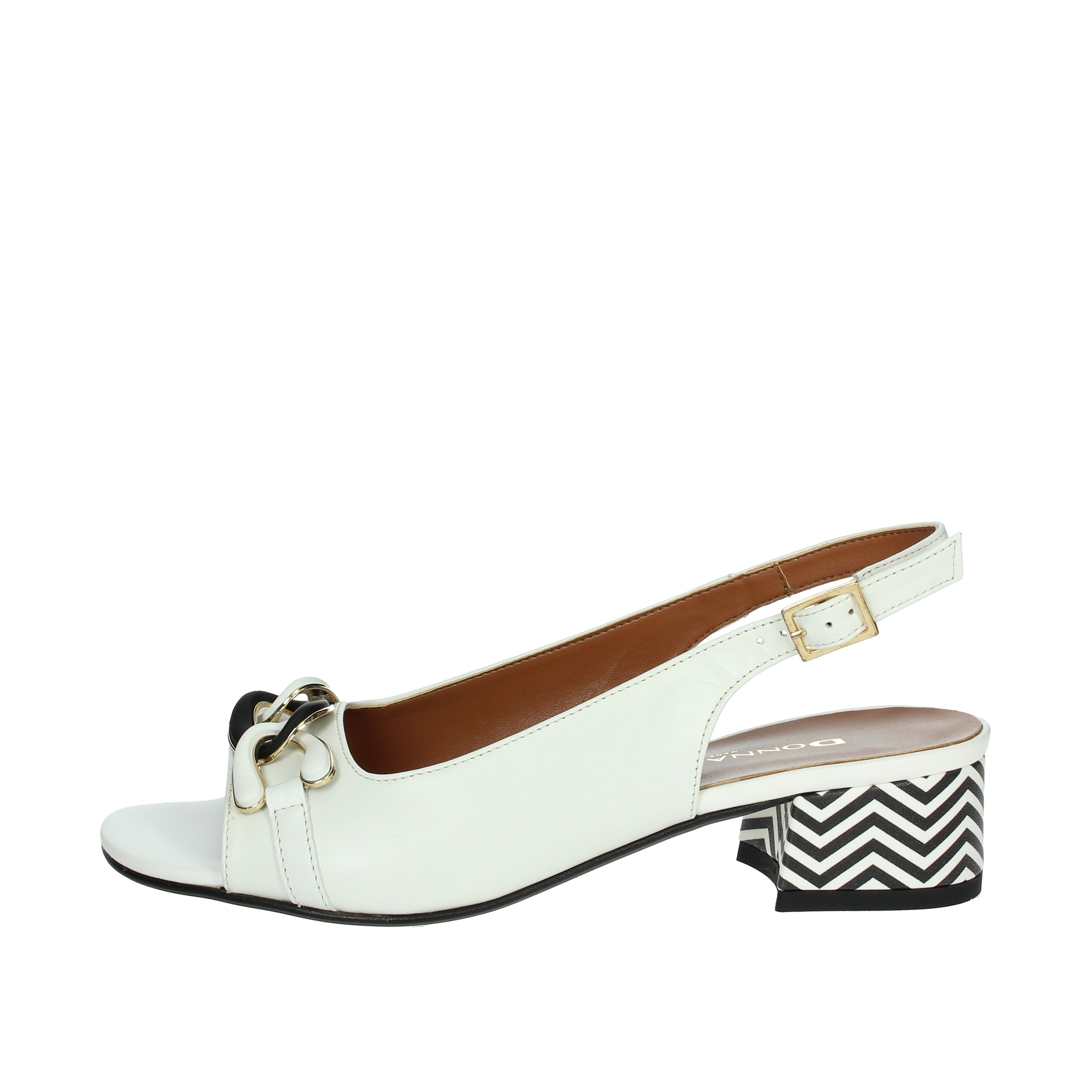 SANDALI CON TACCO 075651DP BIANCO