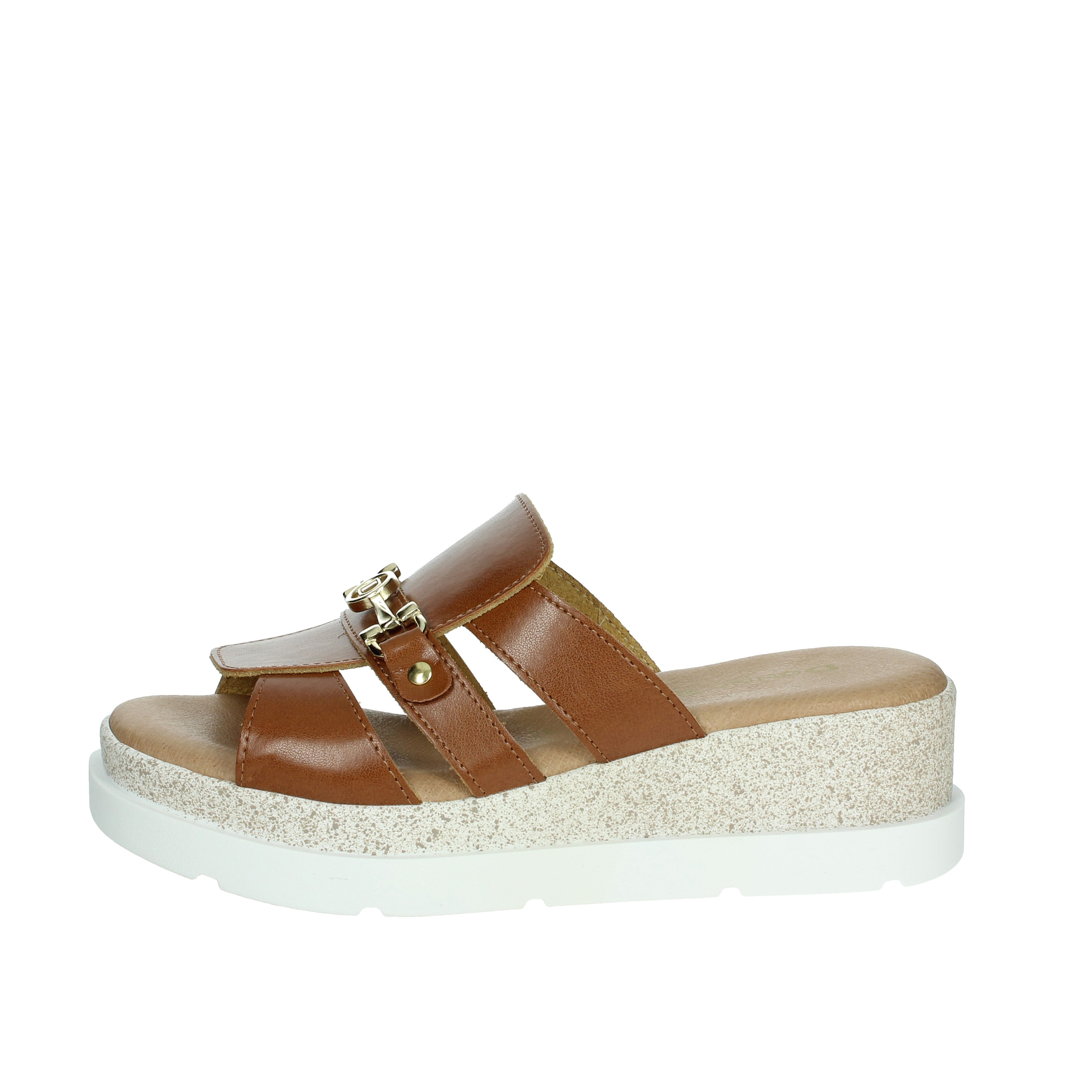 CIABATTE CON ZEPPA 255684DP CUOIO