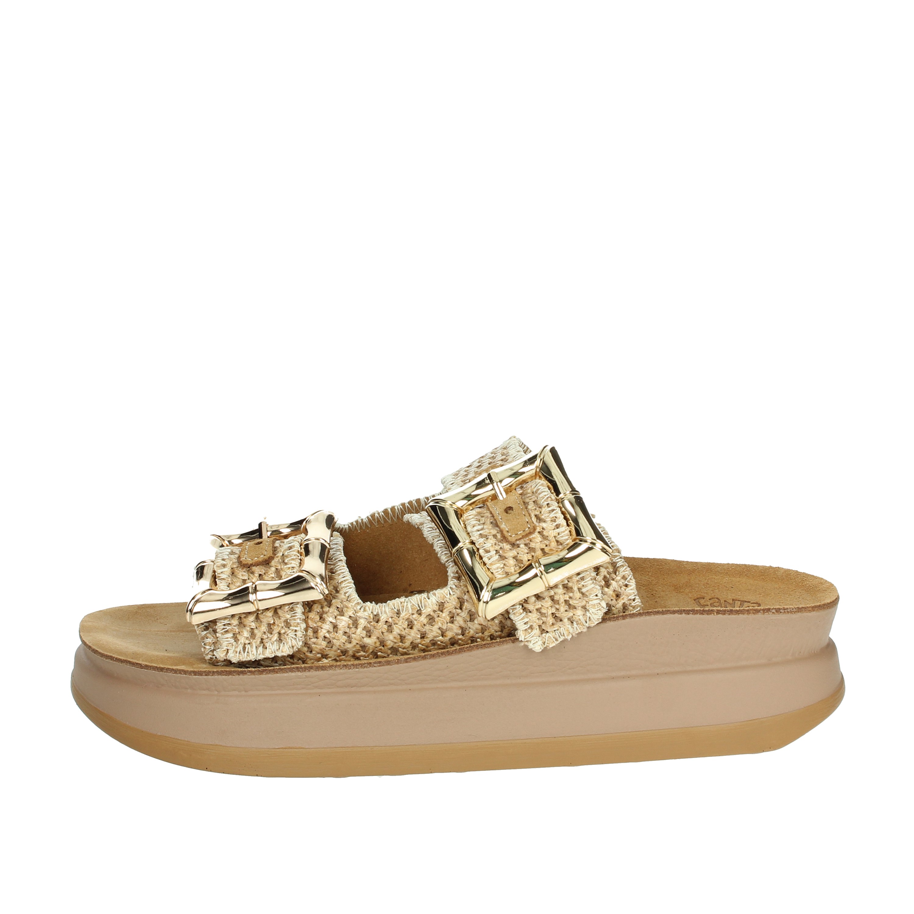 CIABATTE CON ZEPPA S1111 BAMBOO CUOIO