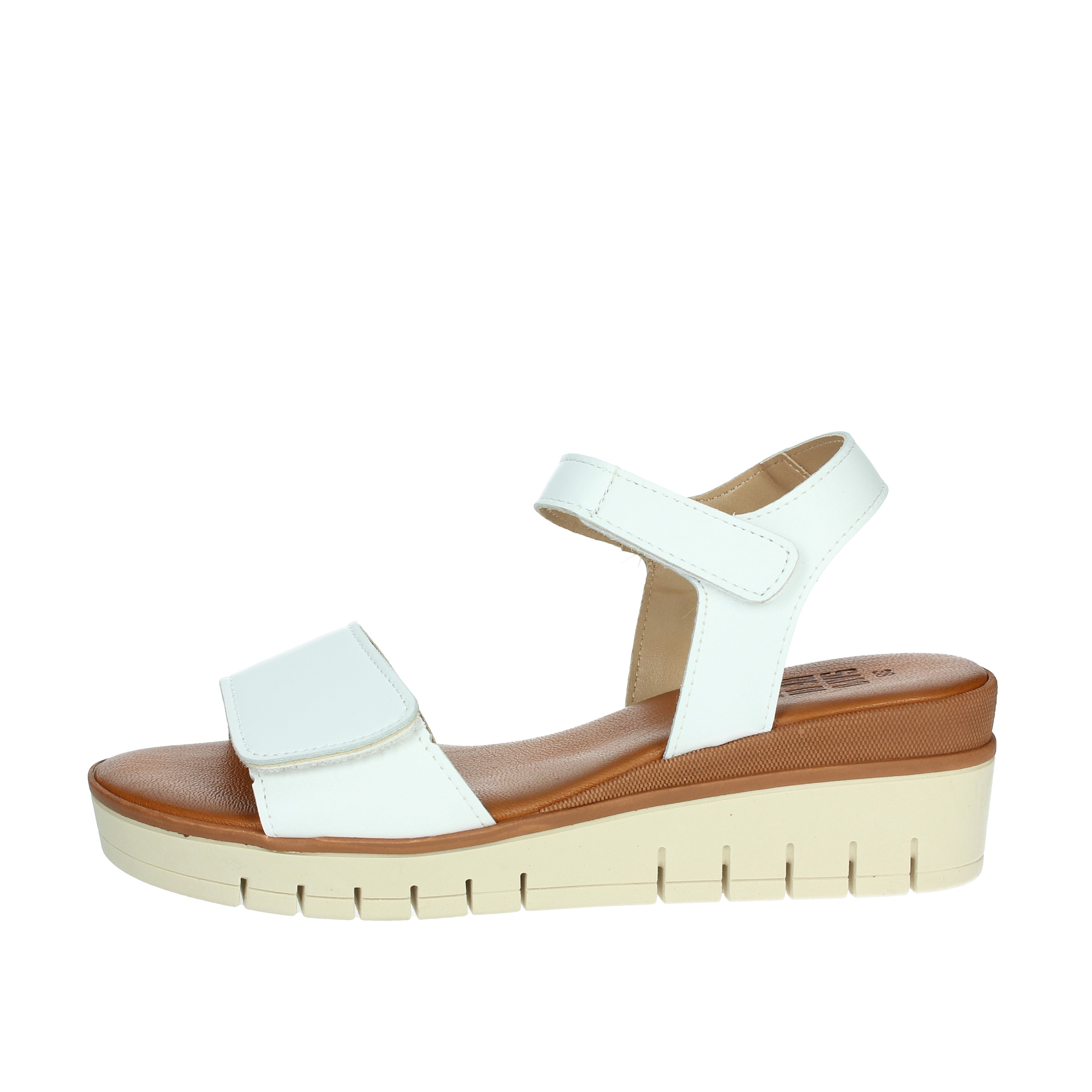 SANDALI CON ZEPPA 16552 BIANCO