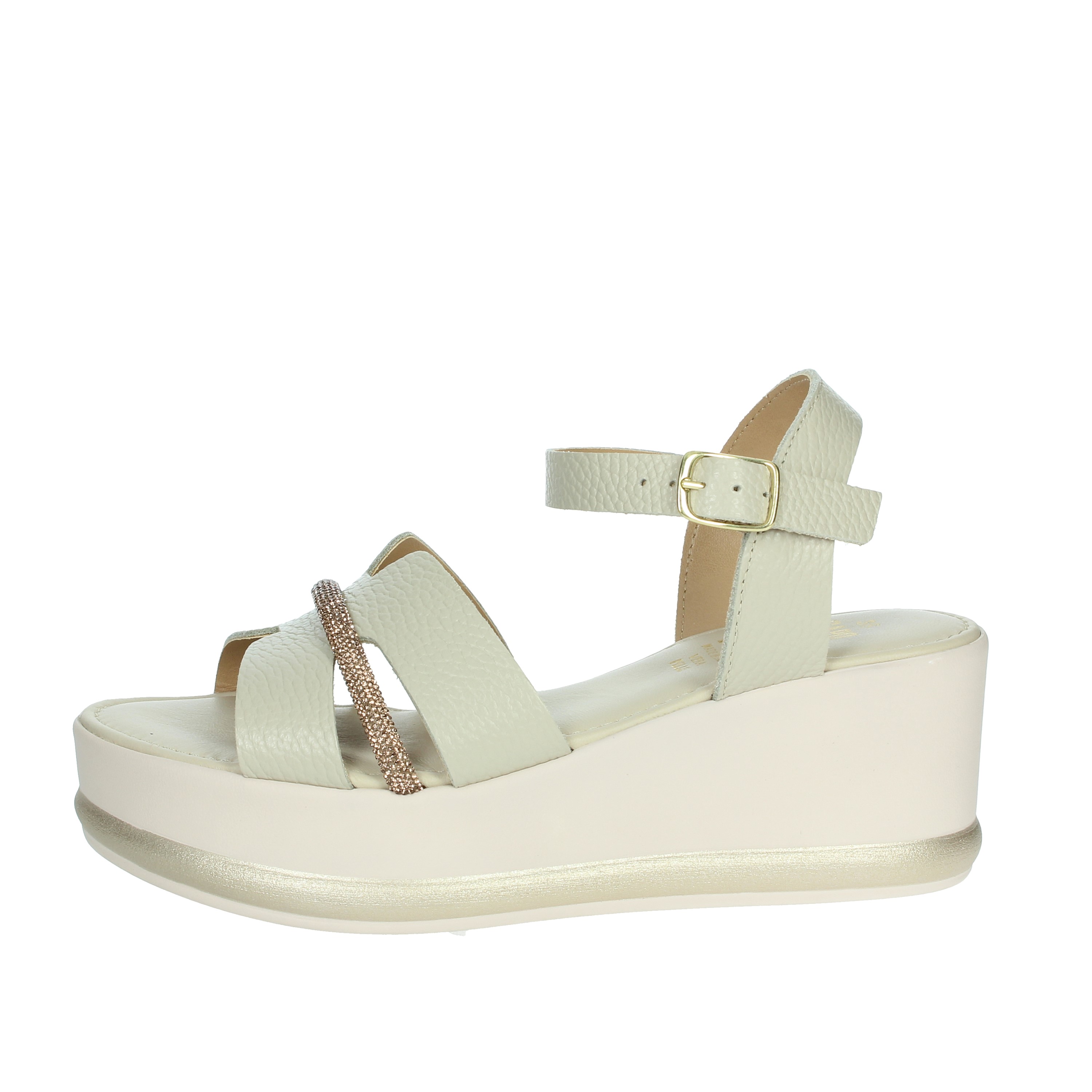 SANDALI CON ZEPPA 16467 BEIGE